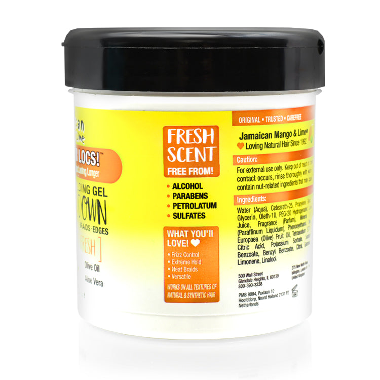 Jamaican Mango & Limę Mega Firm Holding Gel 5-N-1 Loc Down 16oz