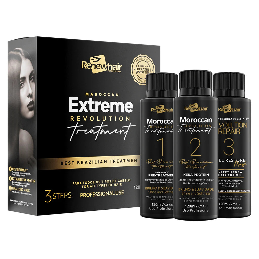 Renew Hair Professional Moroccan Extreme Revolution Treatment Kit (3 x 120ml)