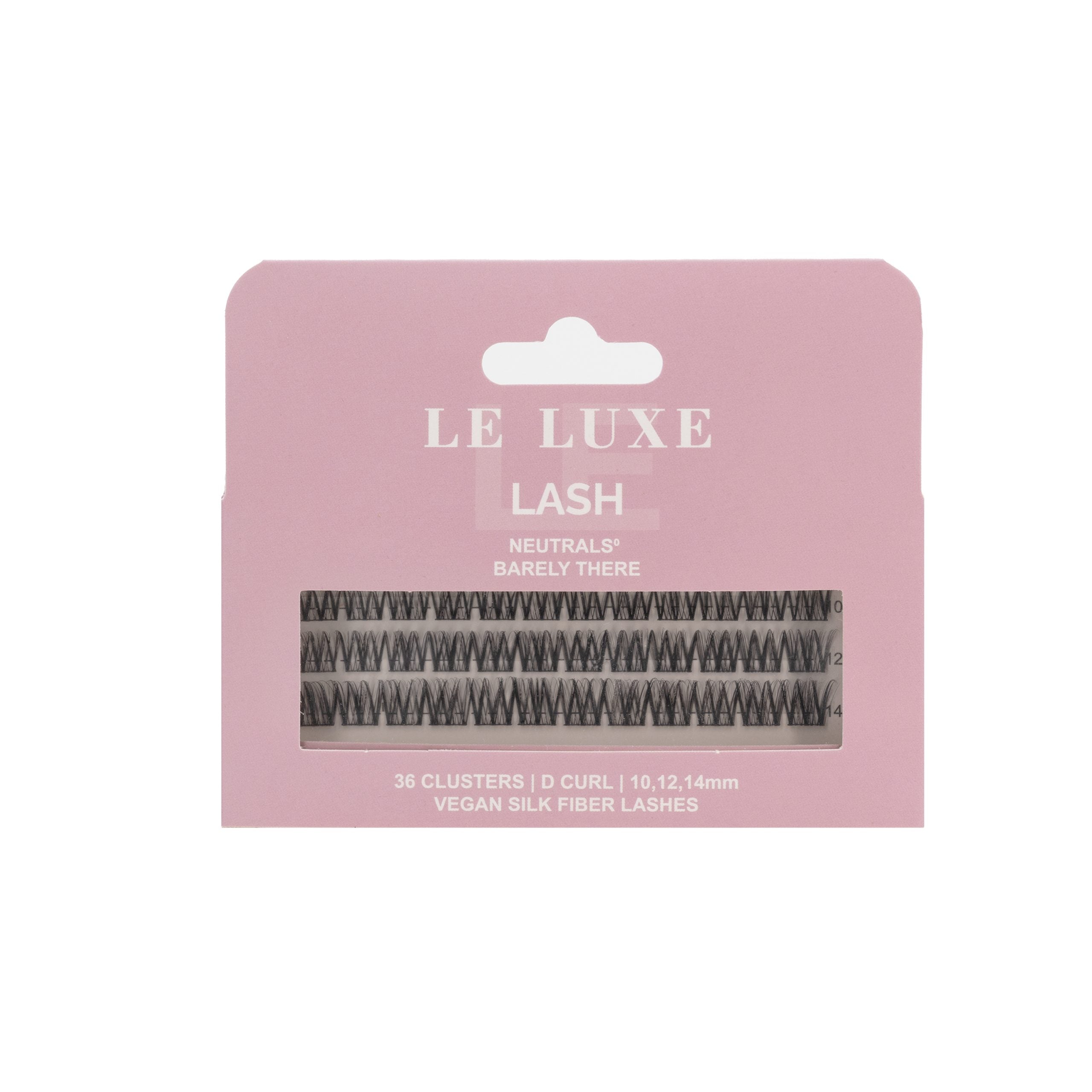 Le Luxe Lash Neutrals Barely There Clusters 36pc - Natural Volume