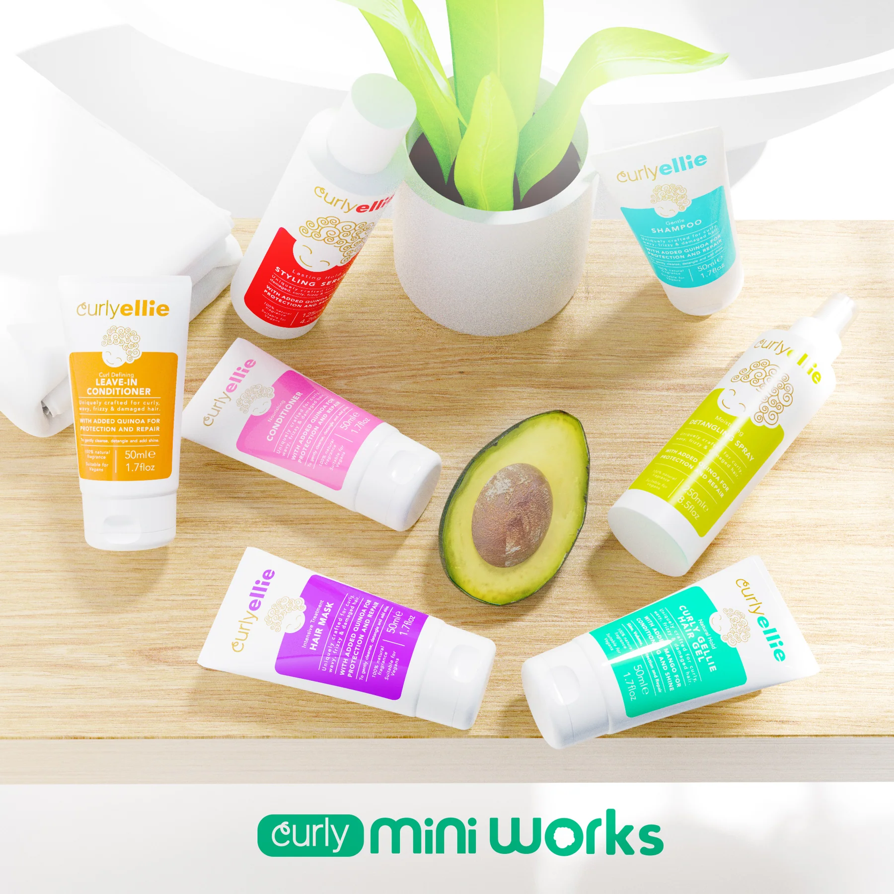 CurlyEllie The Mini Works Set -7pc