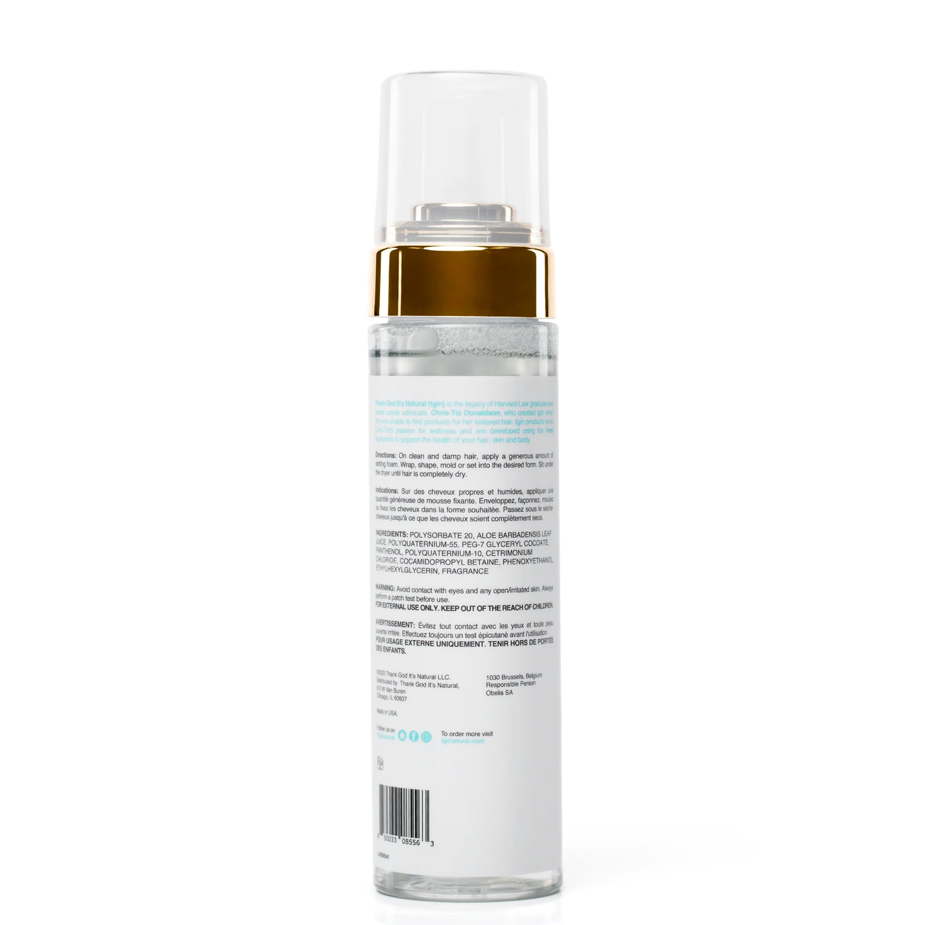 Tgin Miracle Styling Multi-Use Setting Foam 8oz
