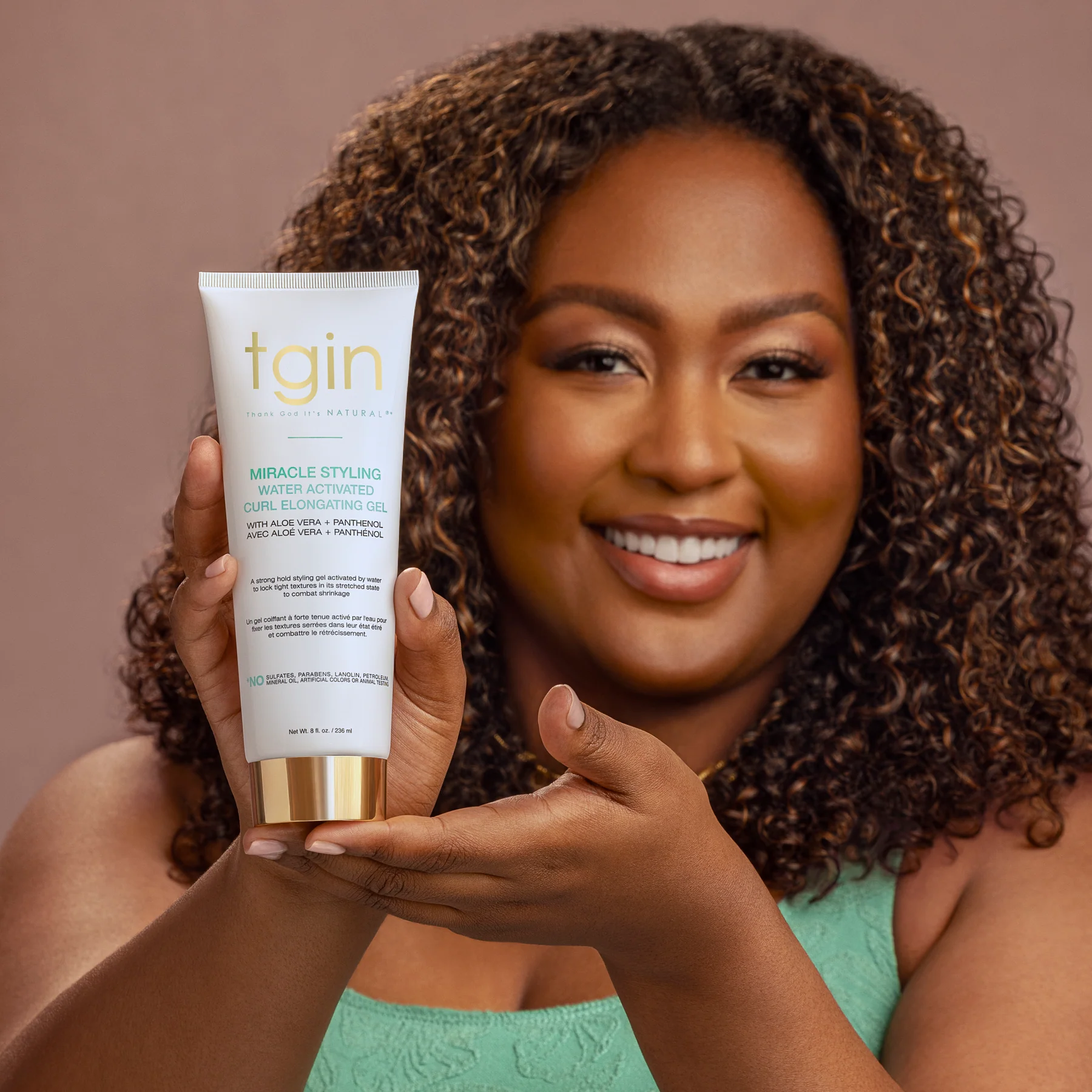 Tgin Miracle Styling Water Activated Curl Elongating Gel 8oz