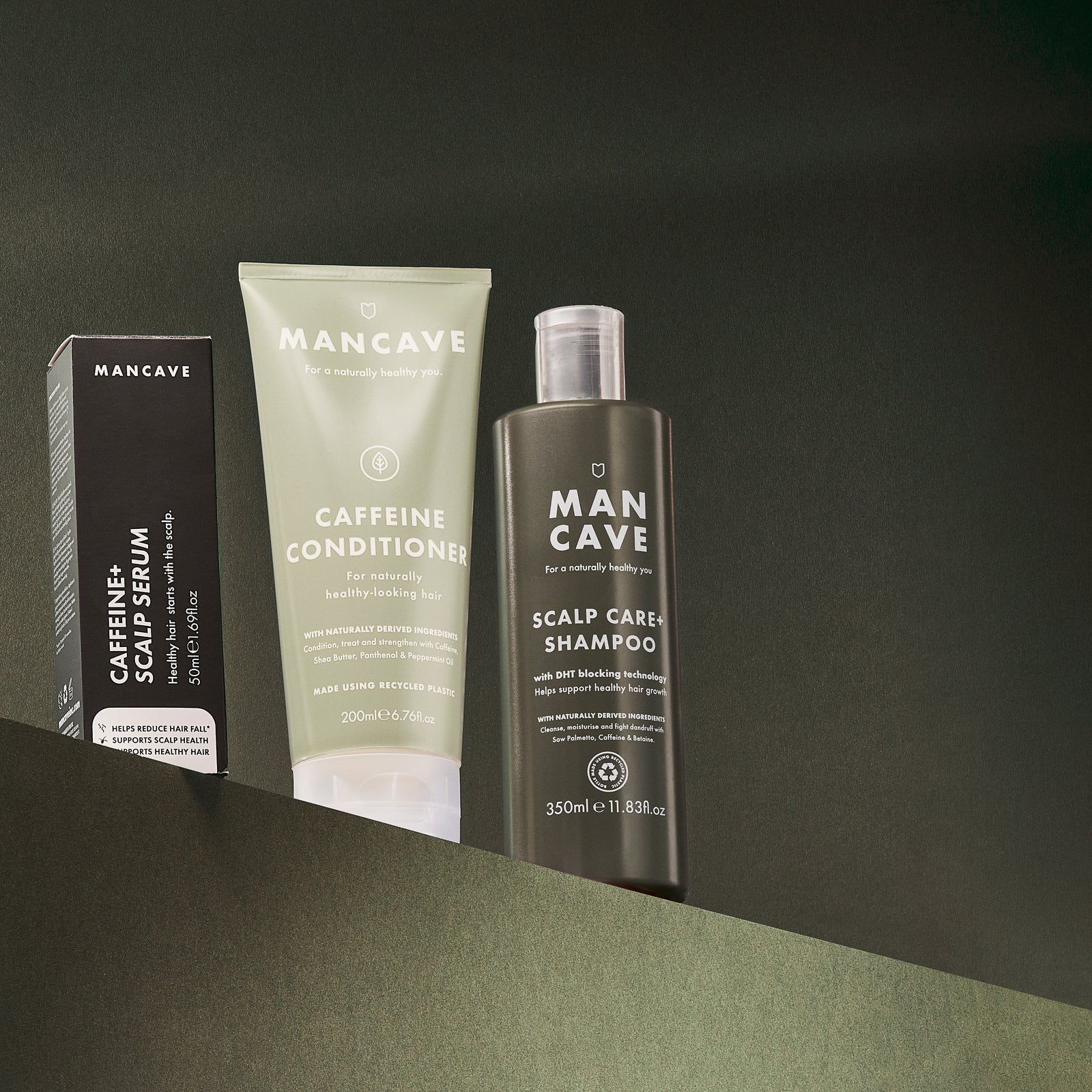 ManCave Caffeine Scalp & Hair Kit - 3pcs
