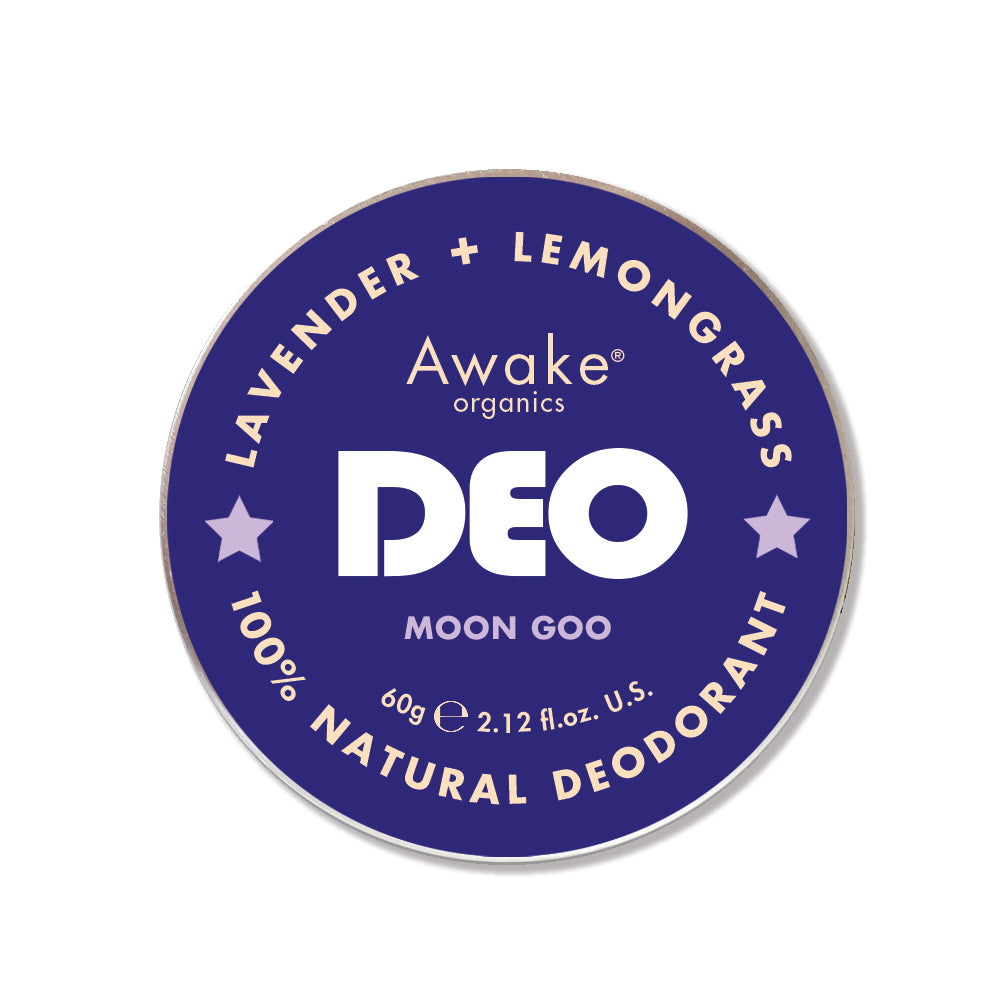 Awake Organics Deo Natural Deodorant Moon Goo Lavender + Lemongrass 60g