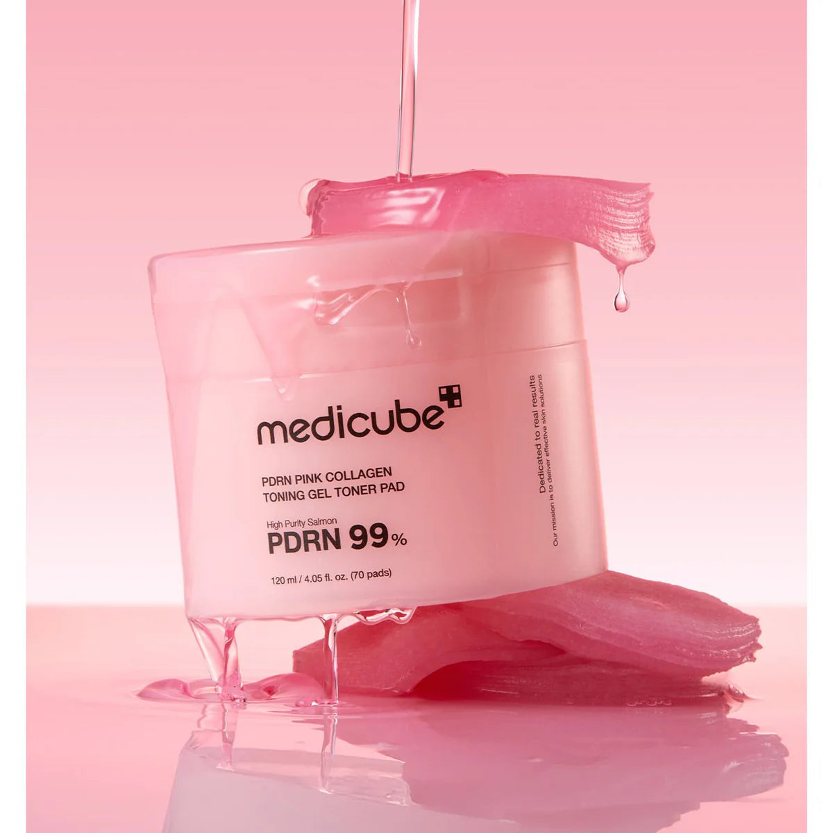Medicube PDRN Pink Collagen Toning Gel Toner Pad 120ml (70pcs)