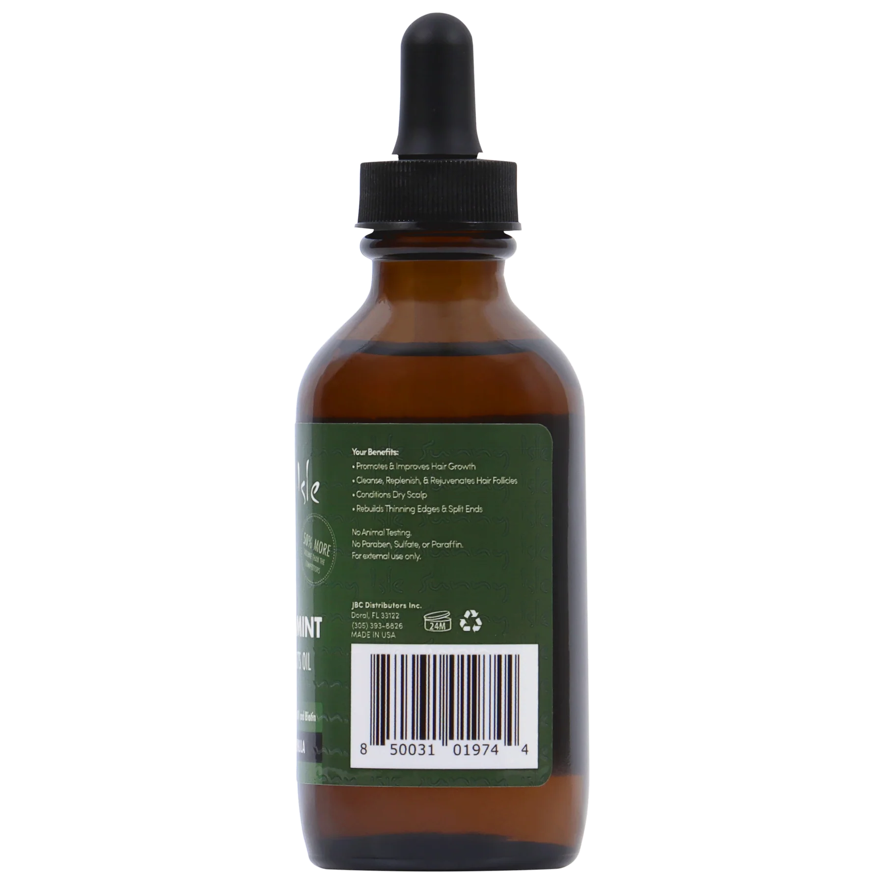 Sunny Isle Rosemary Mint Hair & Strong Roots Oil 3oz