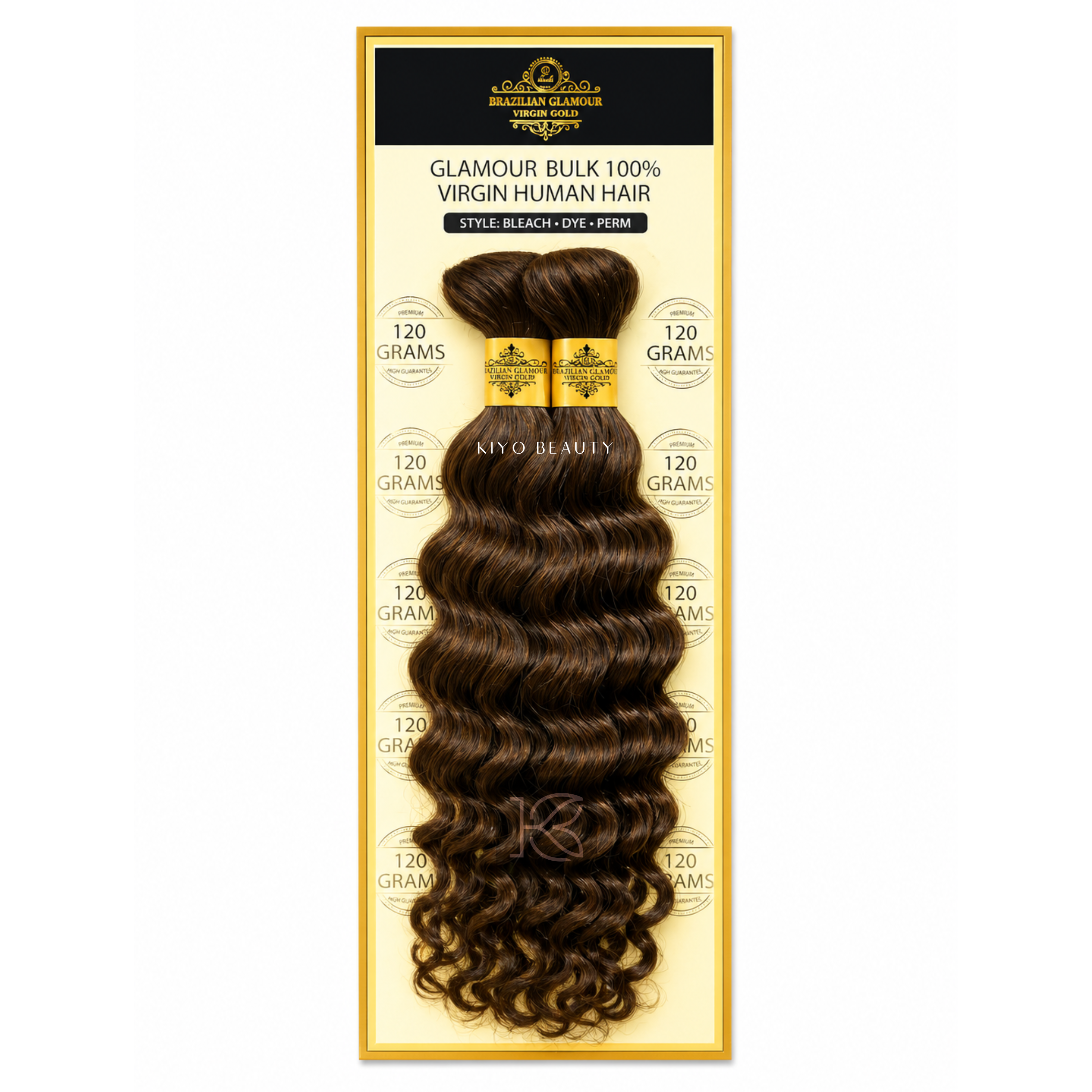 Rush Brazilian Glamour Virgin Gold 100% Human Hair Deep Wave Bulk 14"