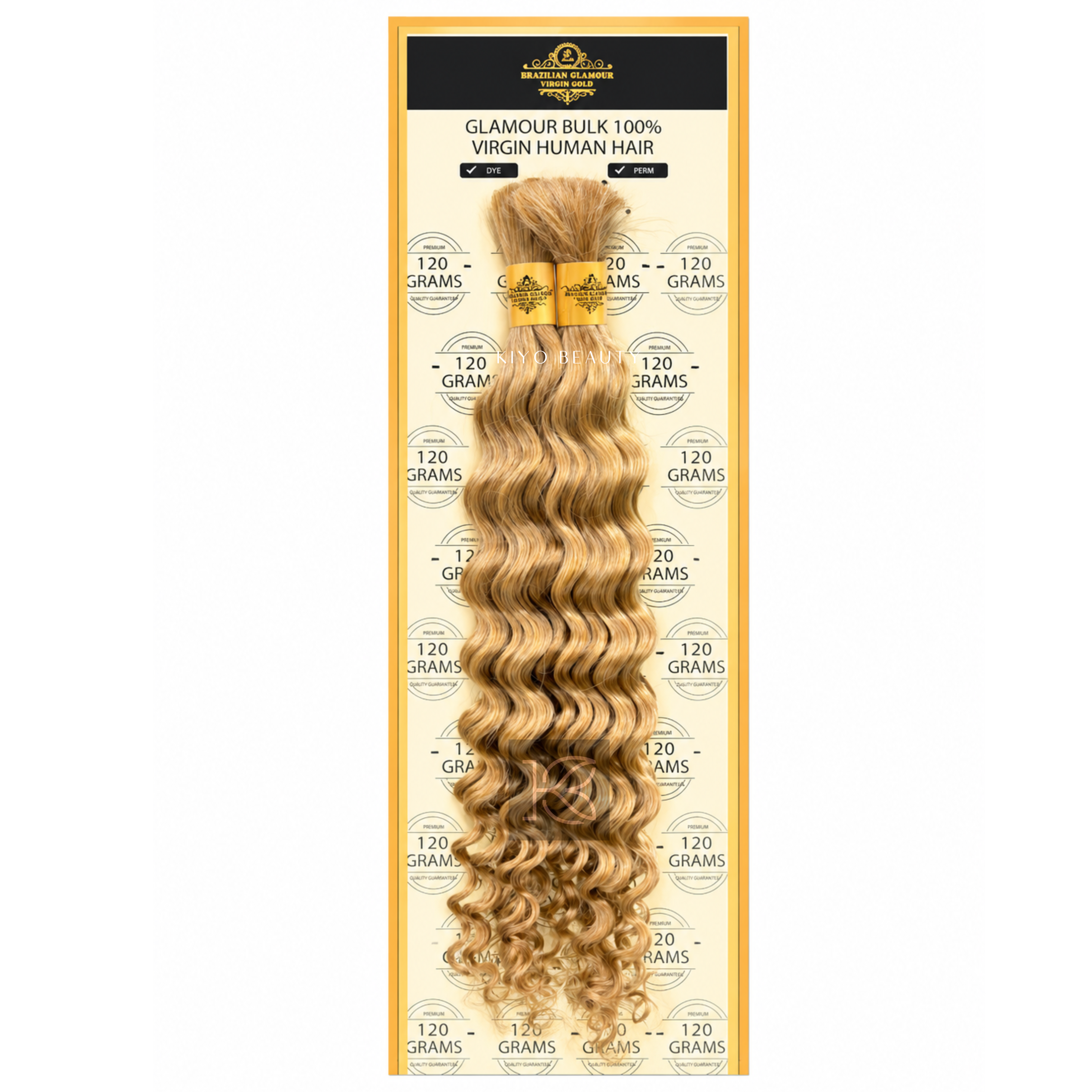 Rush Brazilian Glamour Virgin Gold 100% Human Hair Deep Wave Bulk 20"