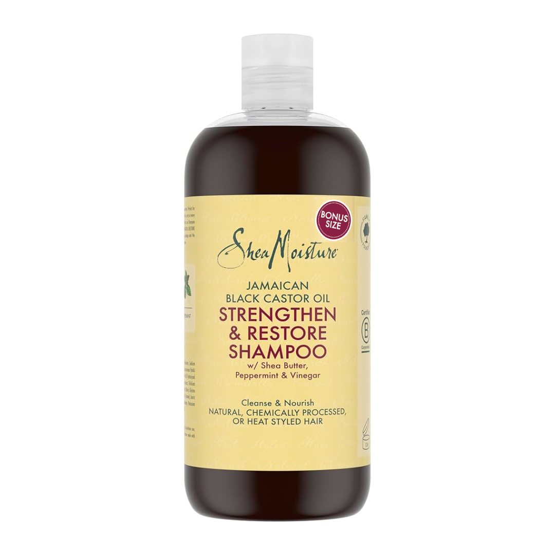 SheaMoisture Jamaican Black Castor Oil Strengthen & Restore Shampoo 16oz (Bonus Size)
