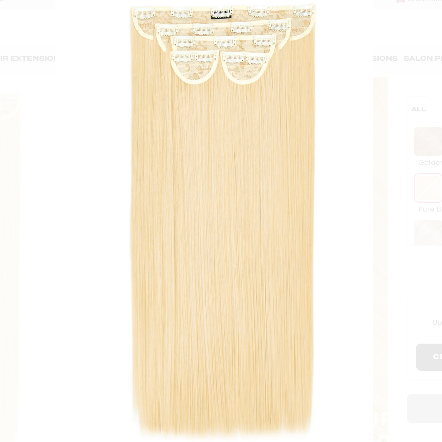 Lullabellz Super Thick 26" 5 Piece Statement Straight Clip In Hair Extension