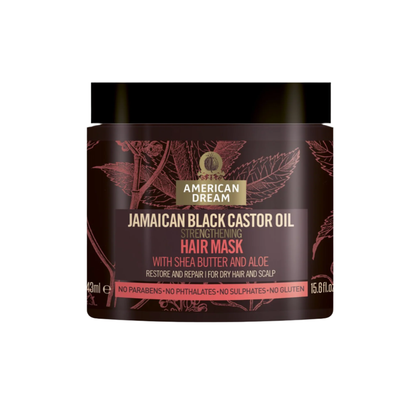 American Dream Jamaican Black Castor Oil Strengthening Hair Mask with Shea Butter & Aloe 16oz