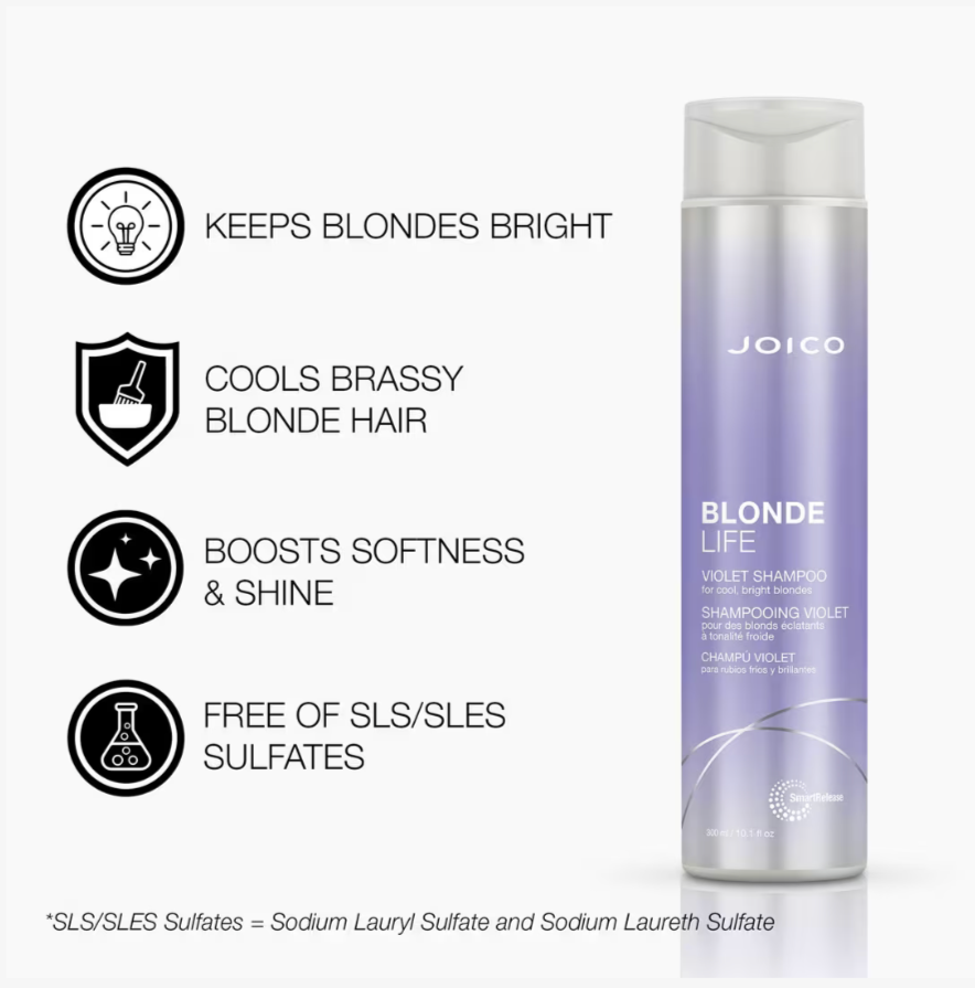 Joico Blonde Life Violet Shampoo for Cool, Bright Blondes