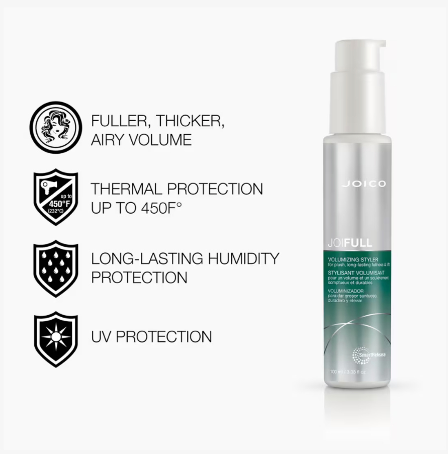 Joico JoiFULL Volumizing Styler for Plush, Long-Lasting Fullness & Lift 100ml