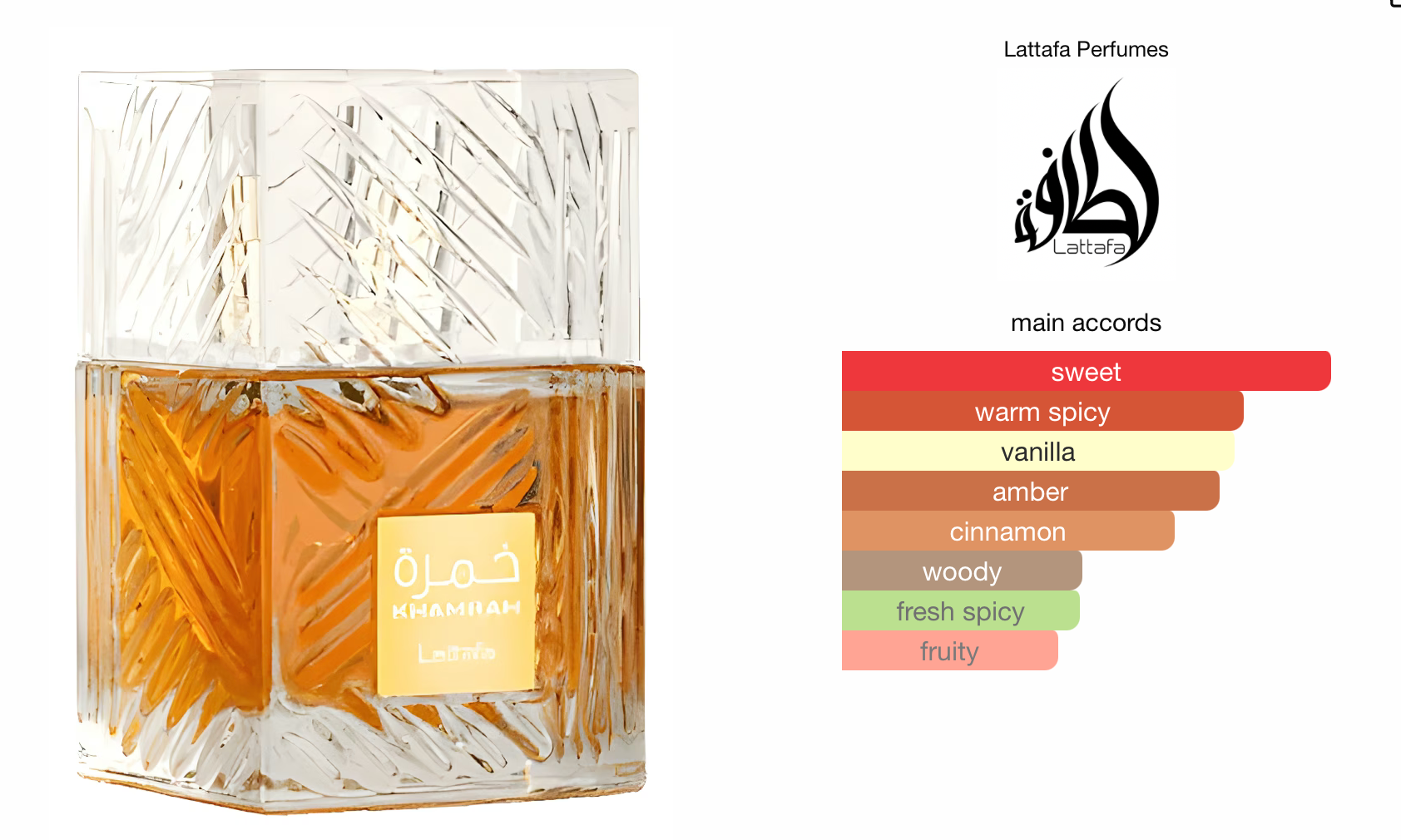 Lattafa Khamrah Eau De Parfum 100ml