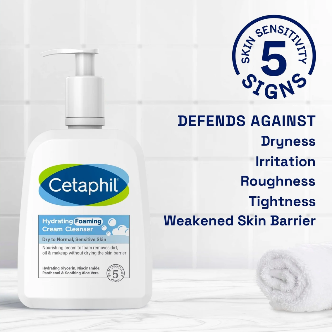 Cetaphil Hydrating Foaming Cream Cleanser 236ml