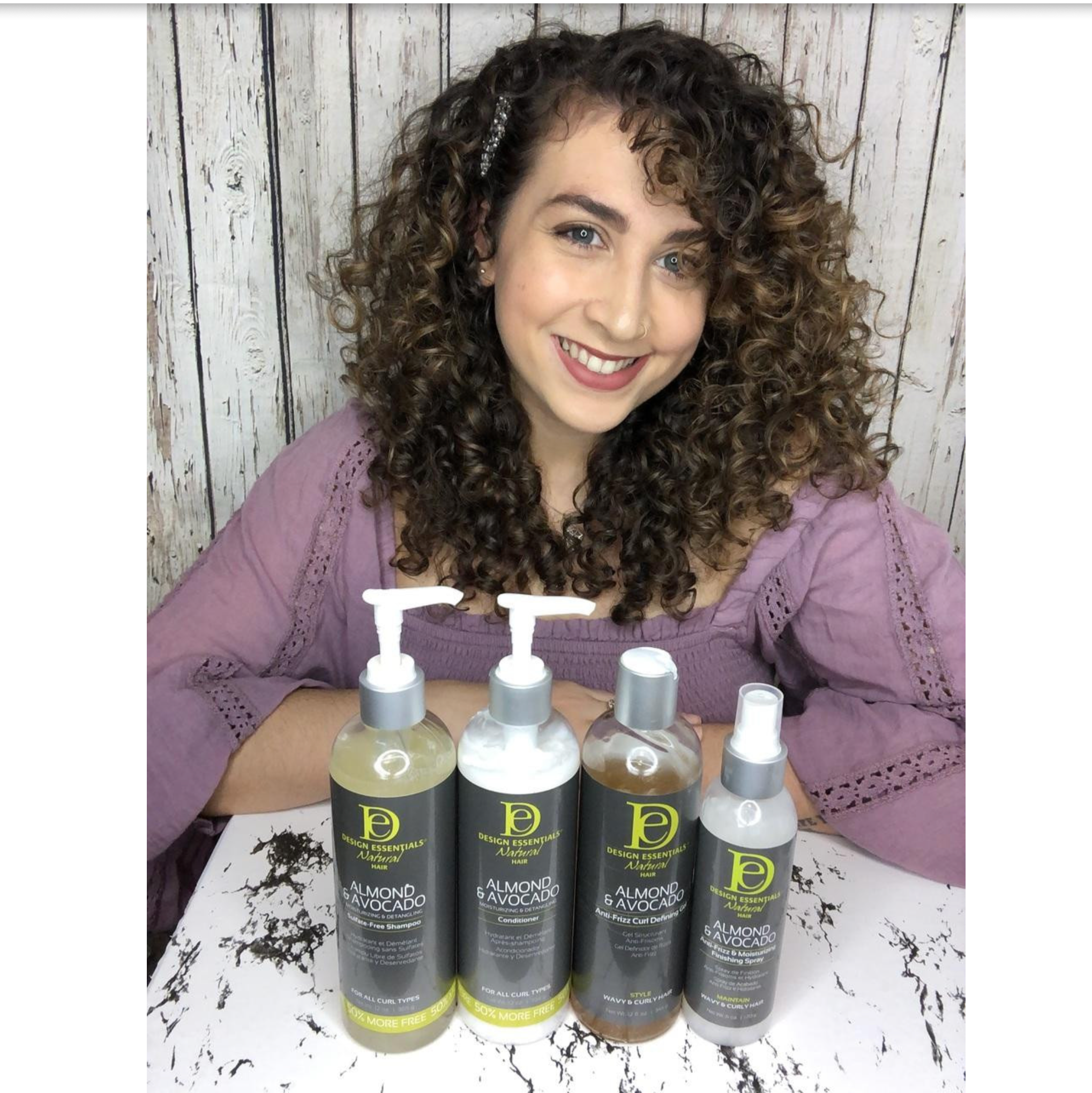 Design Essentials Natural Almond & Avocado Anti-Frizz & Moisturizing Finishing Spray 6oz