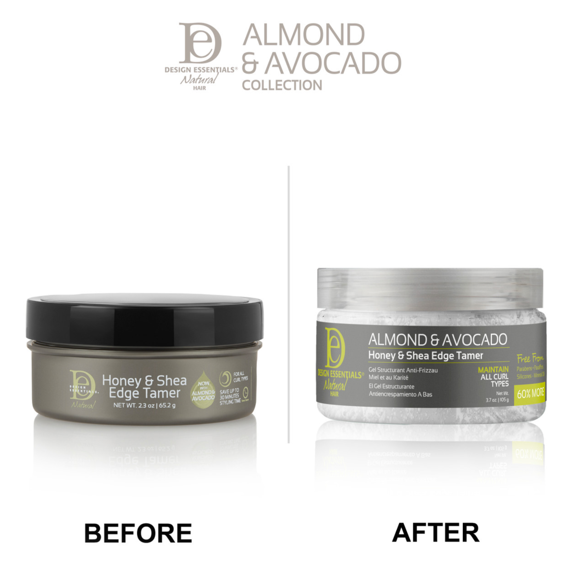 Design Essentials Natural Almond & Avocado Honey Shea Edge Tamer 3.7oz