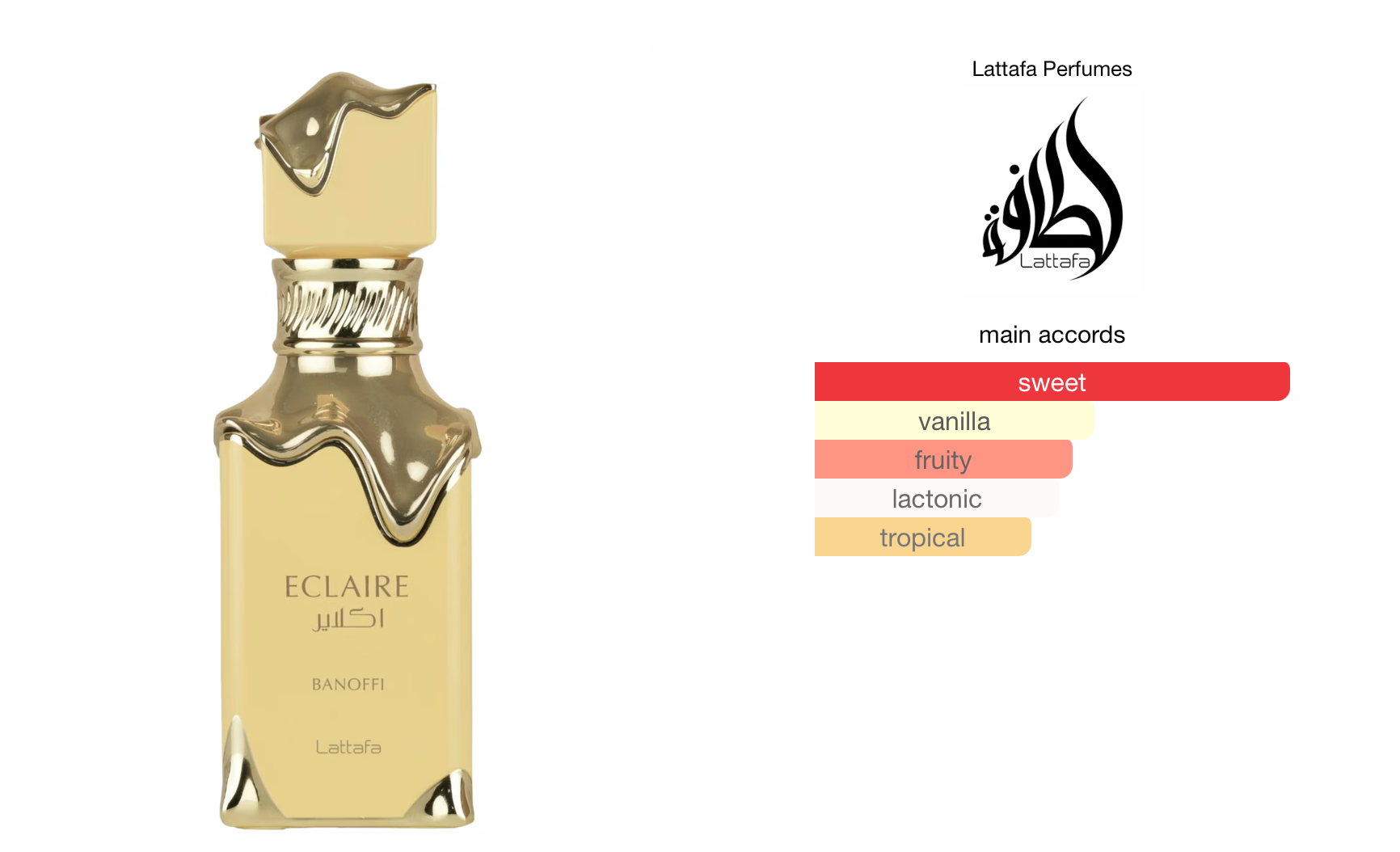 Lattafa Eclaire Banoffi Eau De Parfum 100ml