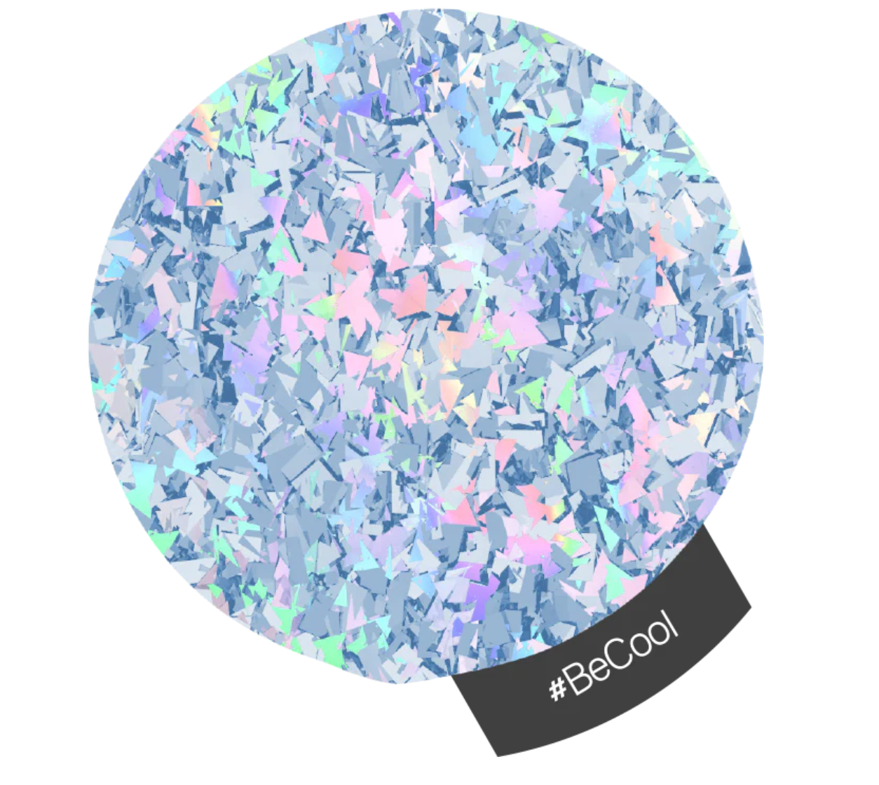 Halo Multi Hex & Multi-Flake Nail Art Glitter 1g