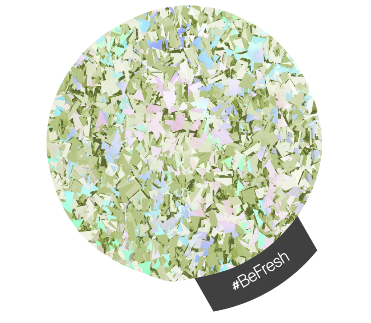 Halo Multi Hex & Multi-Flake Nail Art Glitter 1g