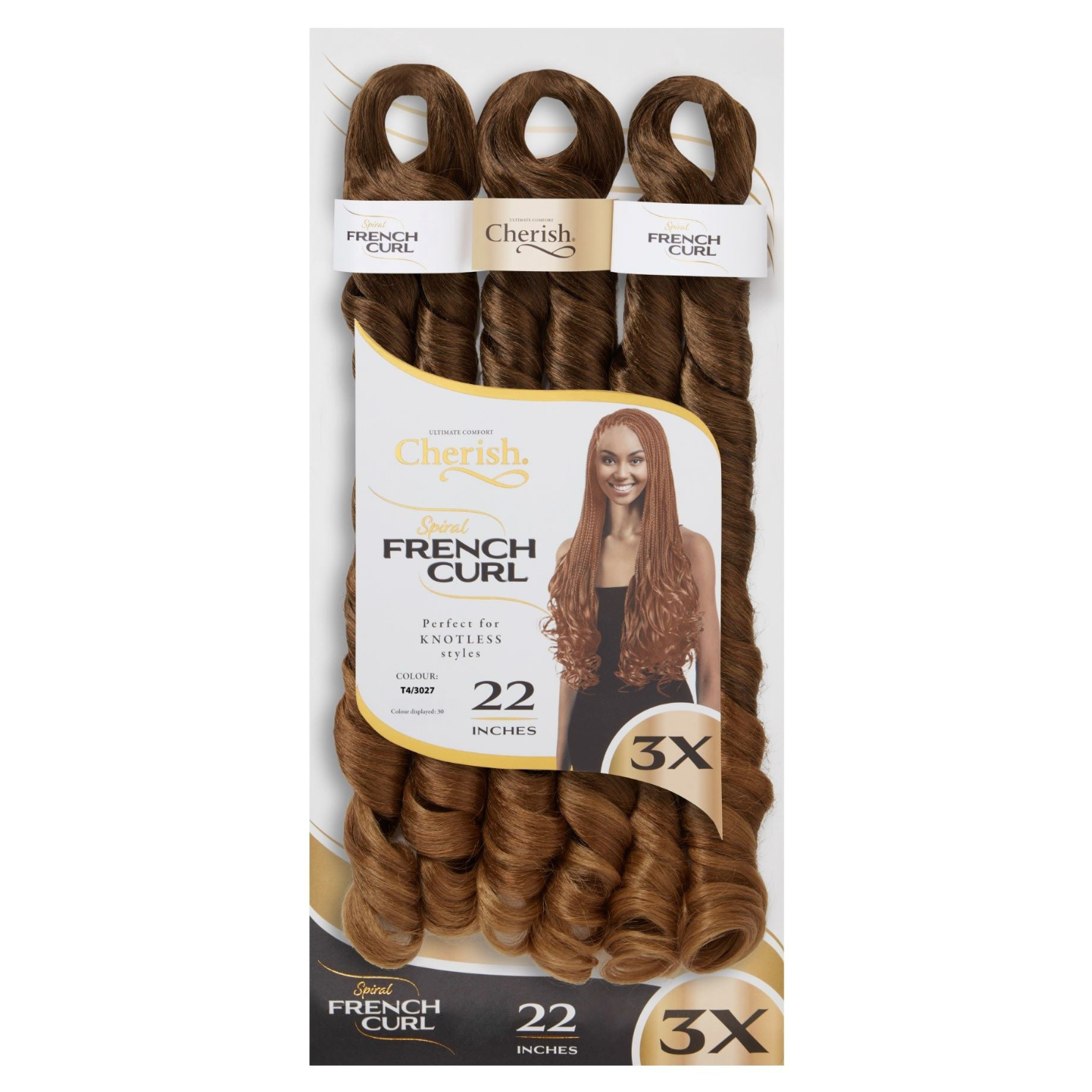 Cherish French Curl 22" 3X Pack
