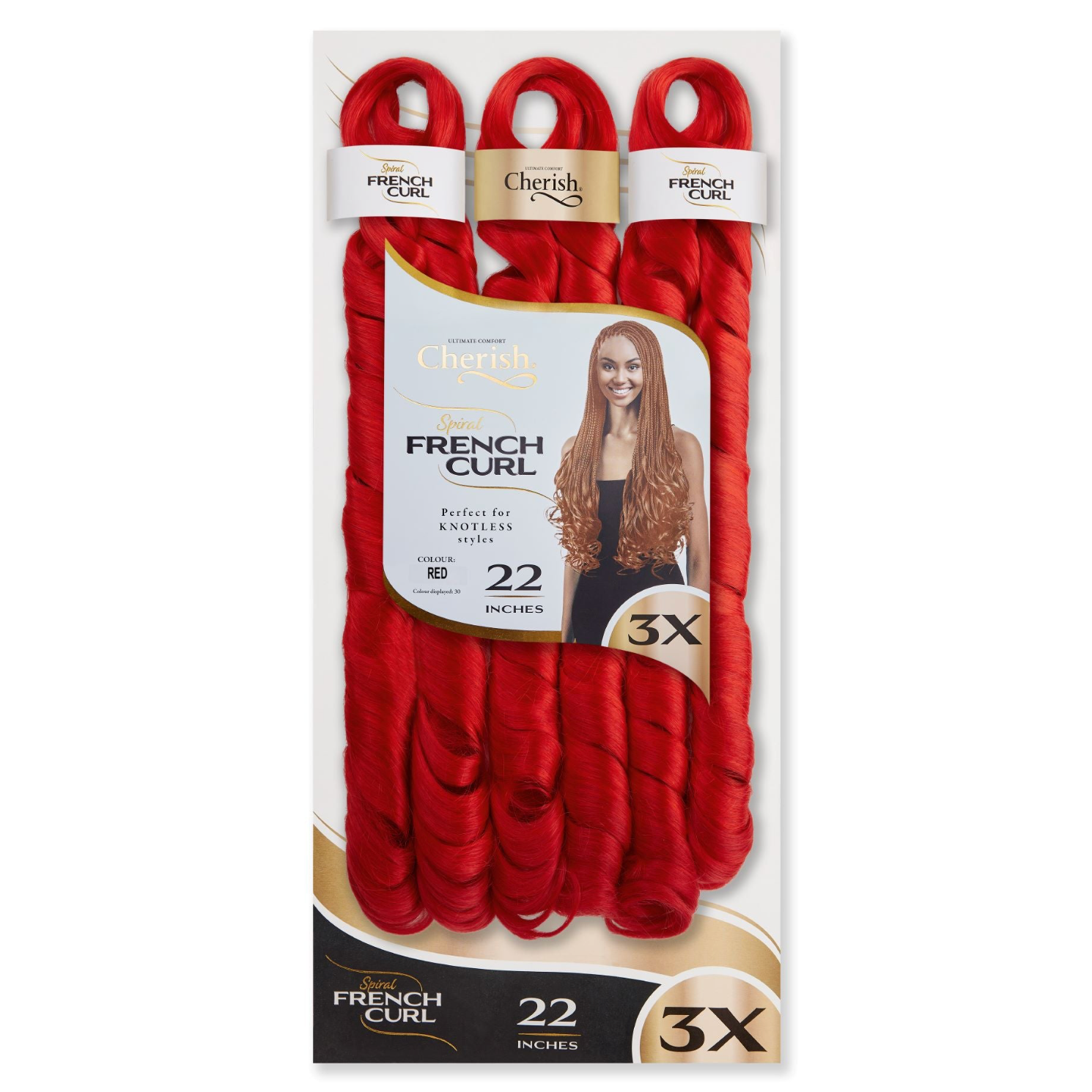 Cherish French Curl 22" 3X Pack