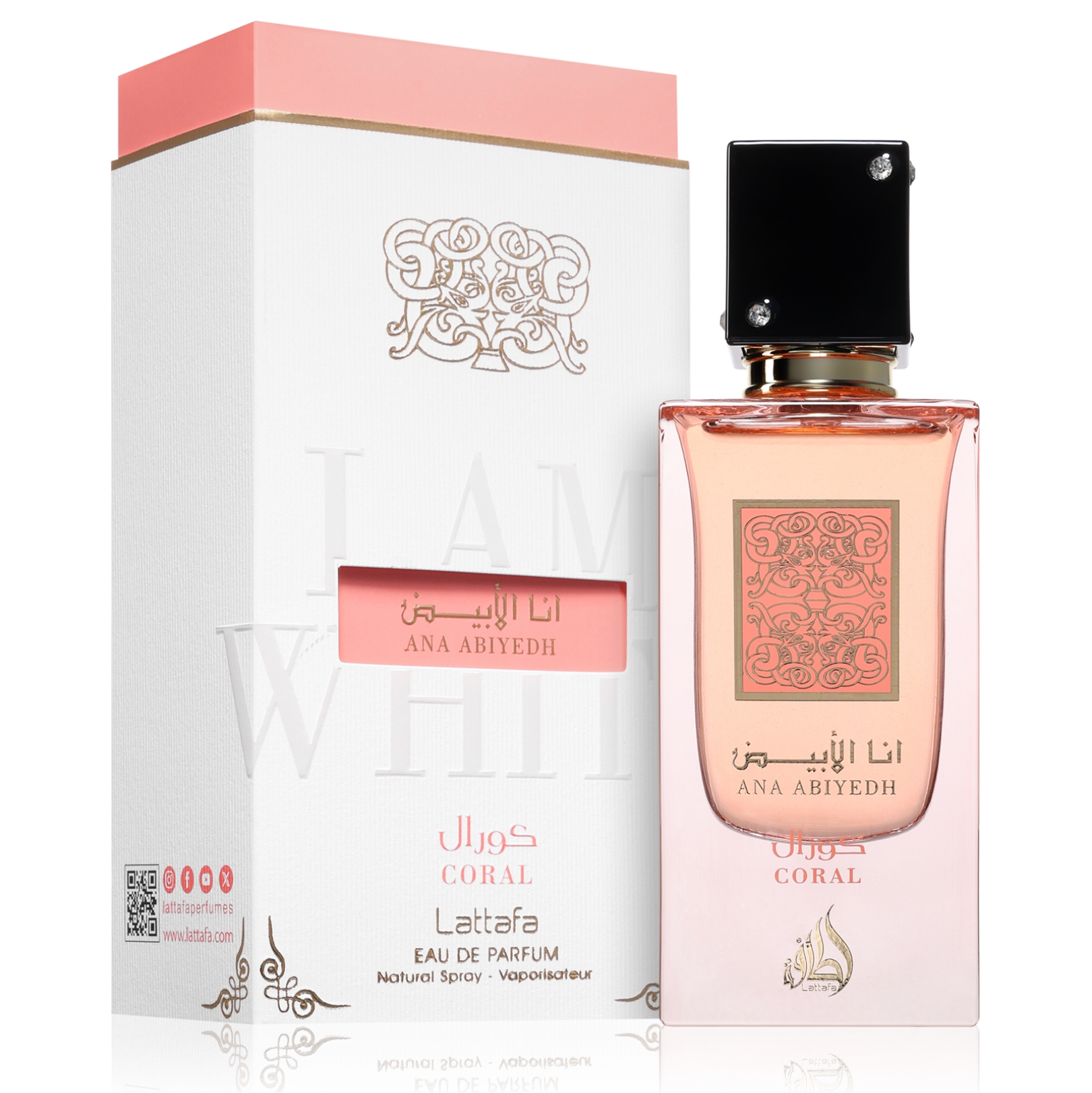 Lattafa Ana Abiyedh Coral Eau De Parfum 60ml