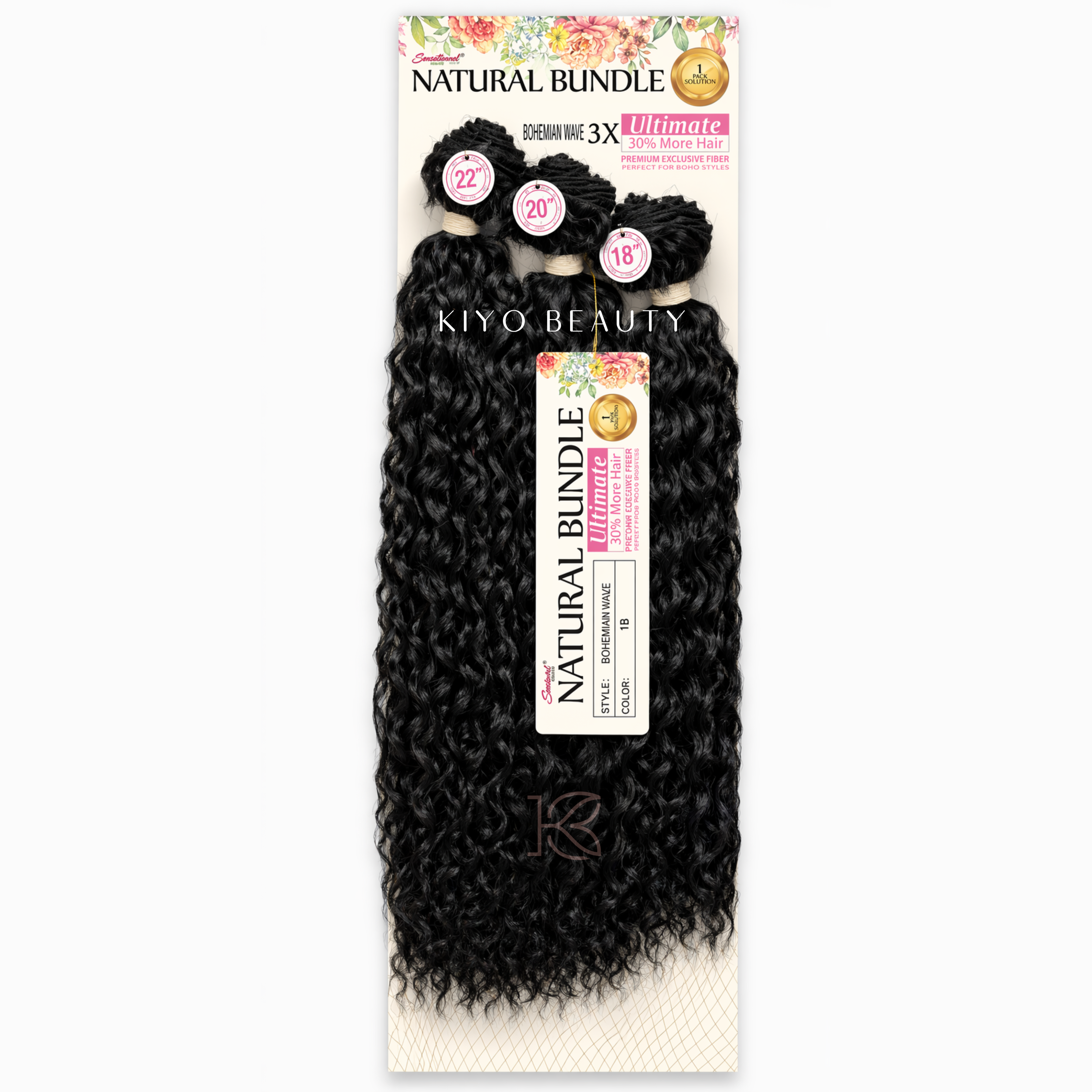 Smart Braid Natural Bundle Bohemian Wave 3x