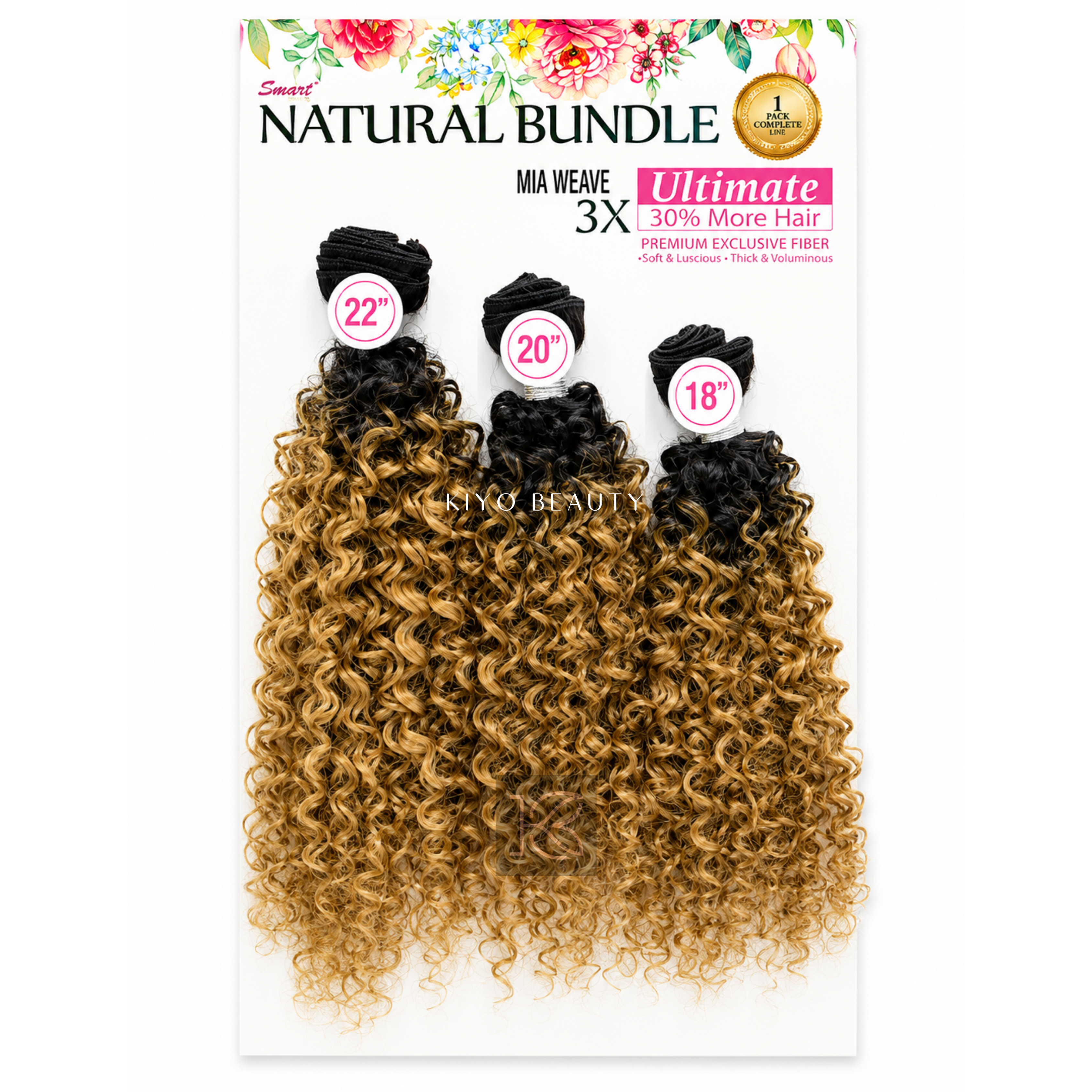 Smart Braid Natural Bundle Mia Weave T27 honey blonde ombre