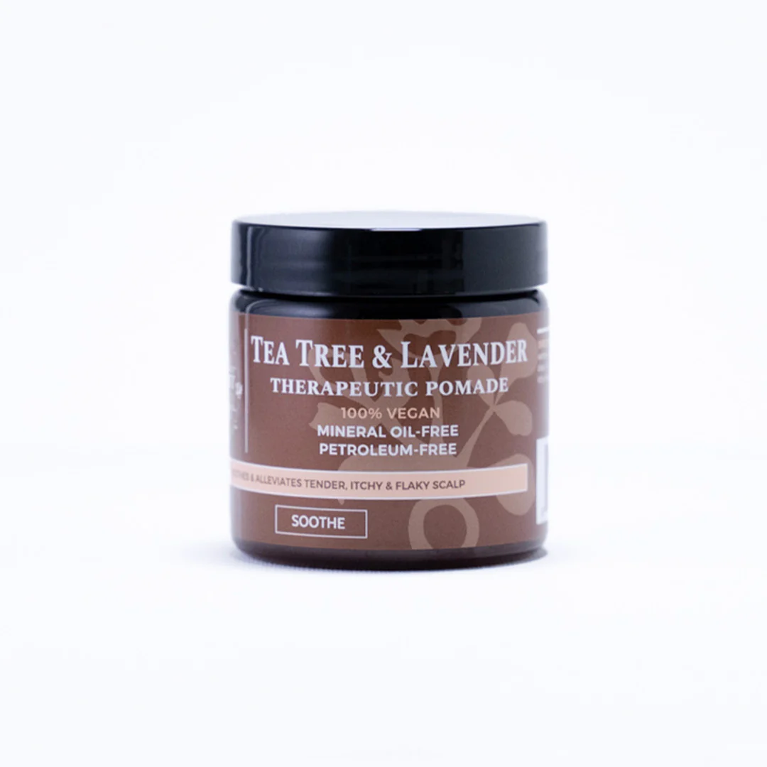 tea tree and lavender balm Qhemet Biologics Tea Tree & Lavender Therapeutic Pomade – Kiyo Beauty