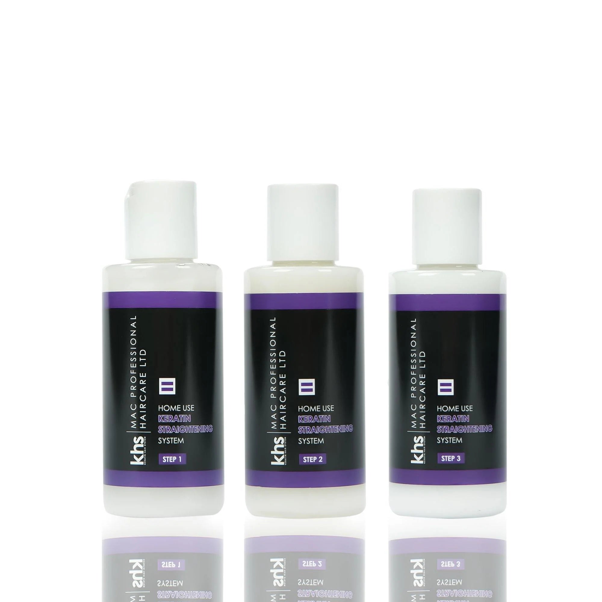 KHS Keratin Hair Straightening Treatment Kit (3x75ml)