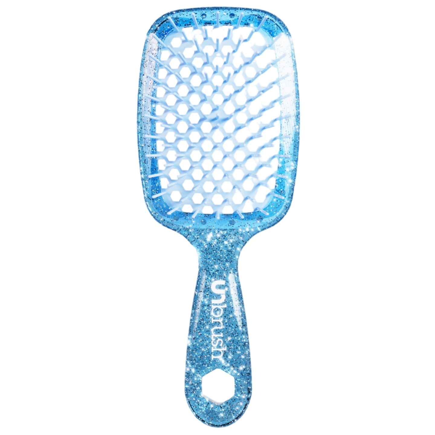 UNbrush Detangling Hair Brush Glitter - Sapphire
