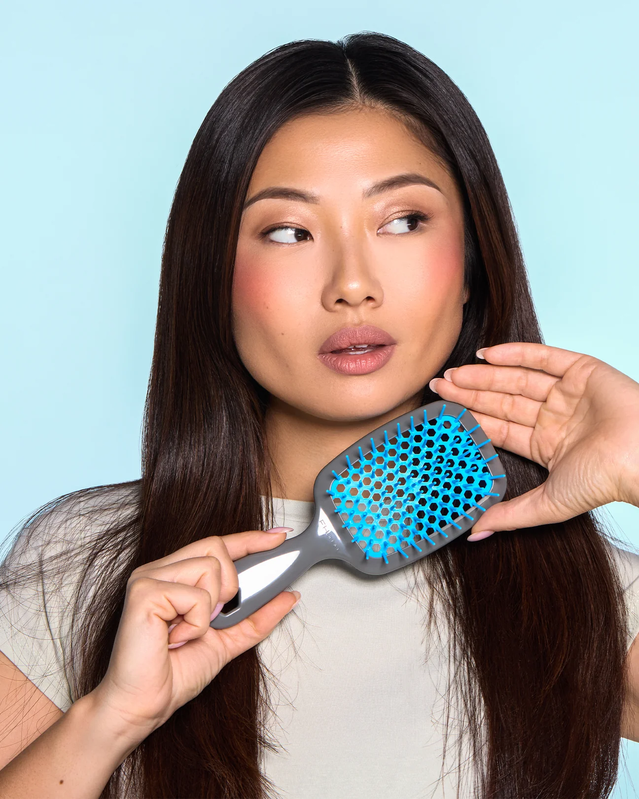 UNbrush Detangling Hair Brush - Sky