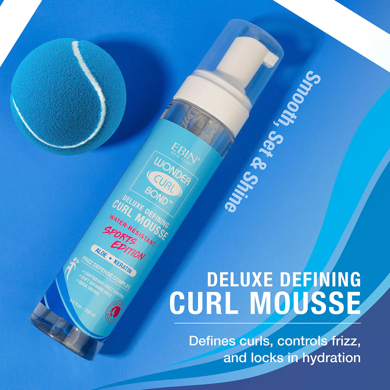 Ebin New York Wonder Curl Bond Curl Mousse Sports Edition 250ml