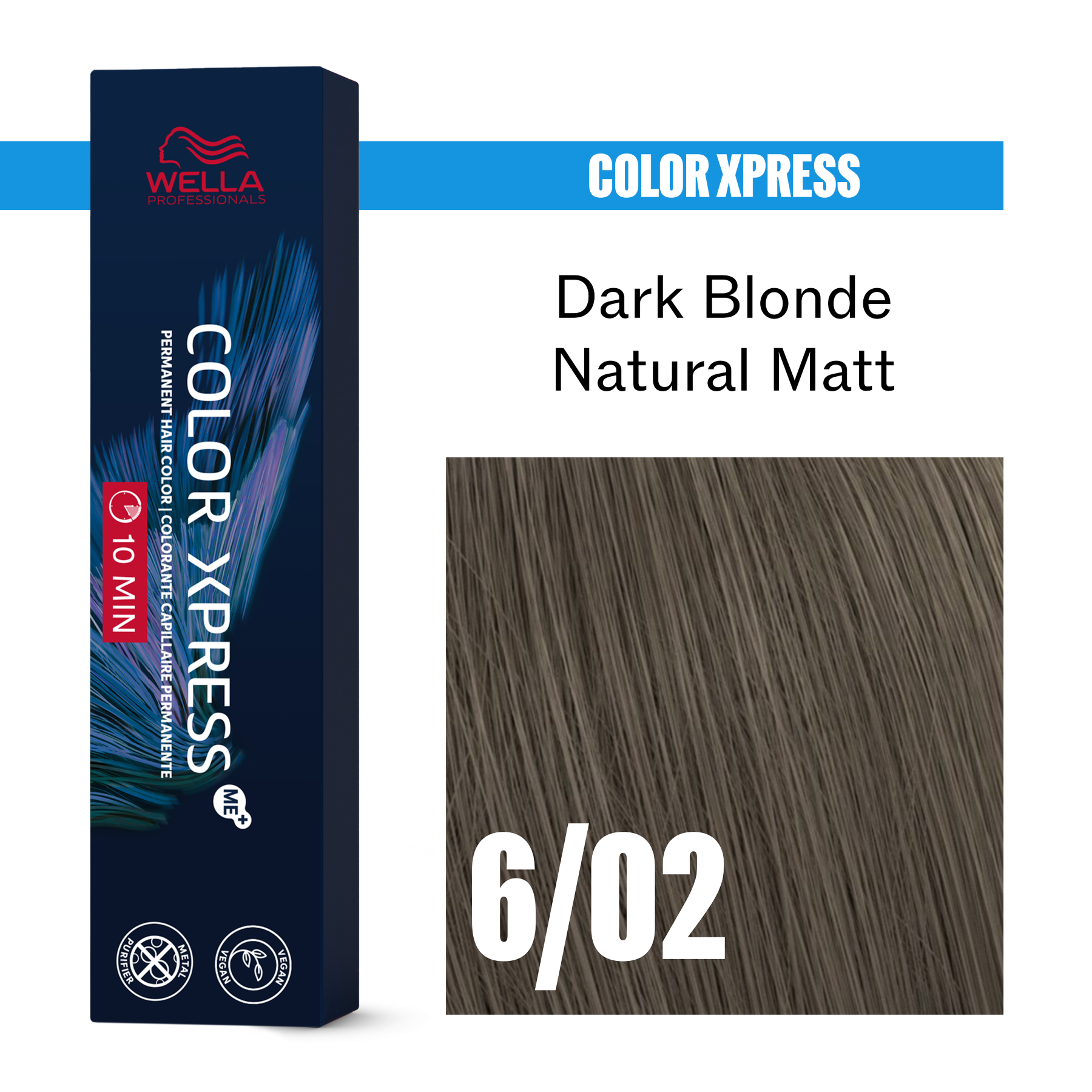 Wella Color Xpress 60ml 6/02 Dark Blonde Natural Matt
