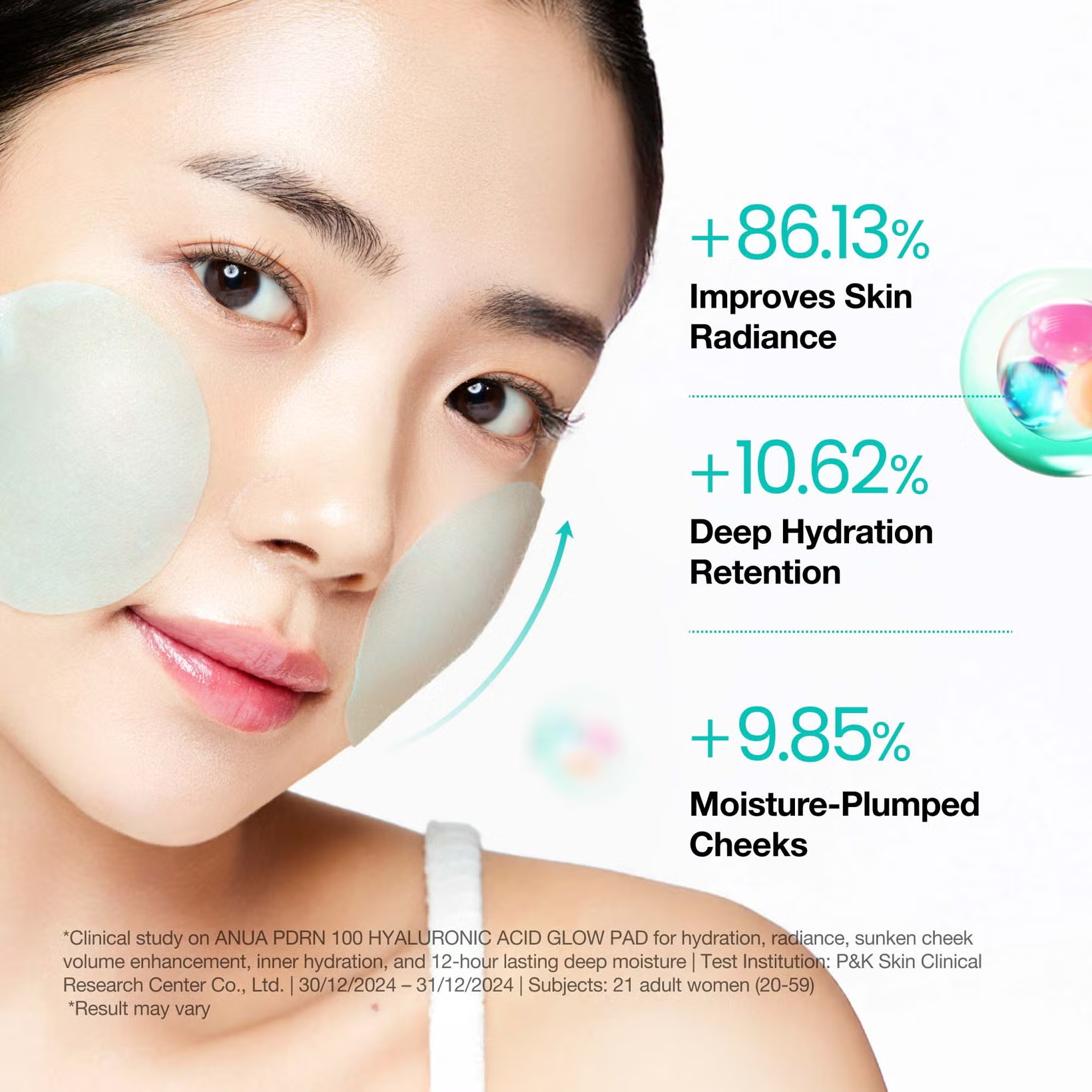 Anua PDRN 100 Hyaluronic Acid Glow Pad - 60 pads (180ml)