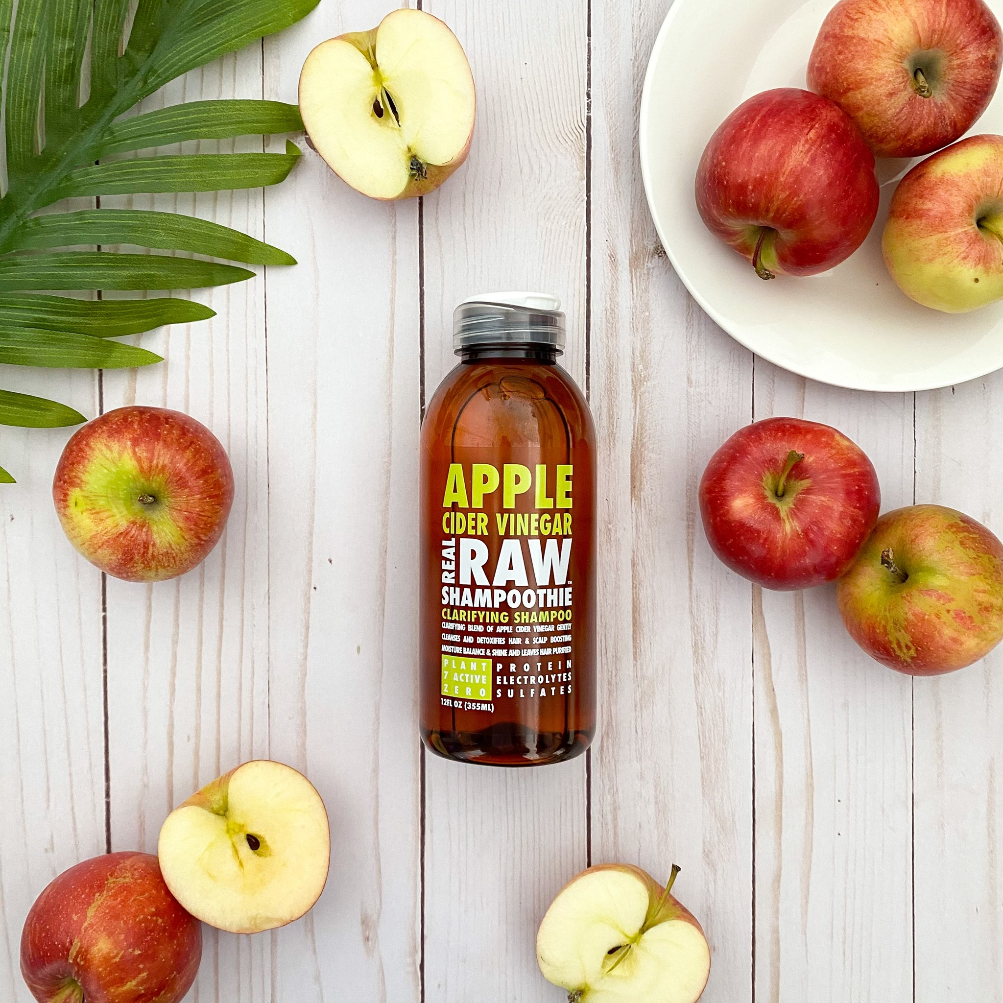 Real Raw Shampoothie Apple Cider Vinegar Clarifying Shampoo 12oz
