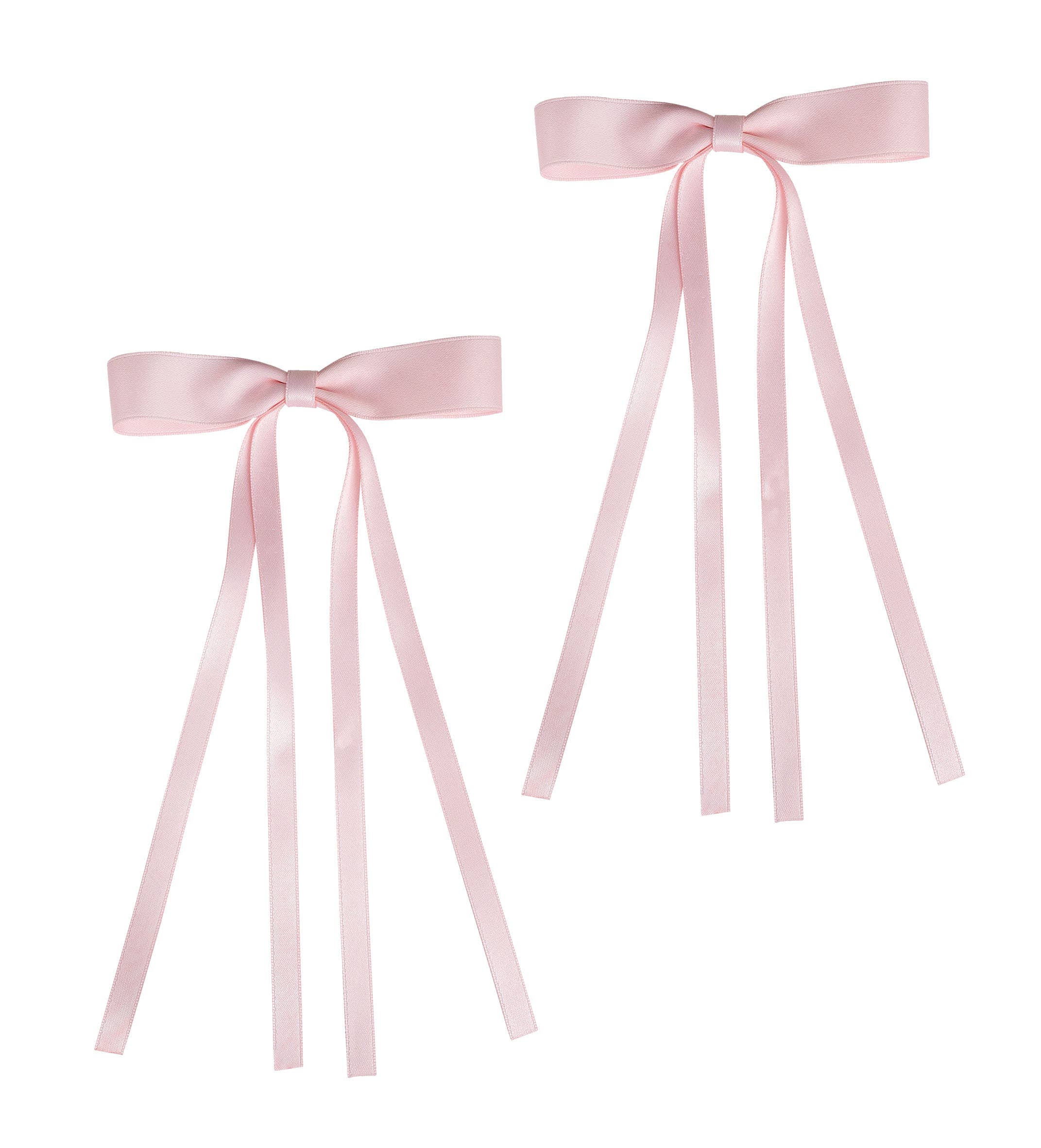 Brushworks Satin Hair Bow Duo – Pink