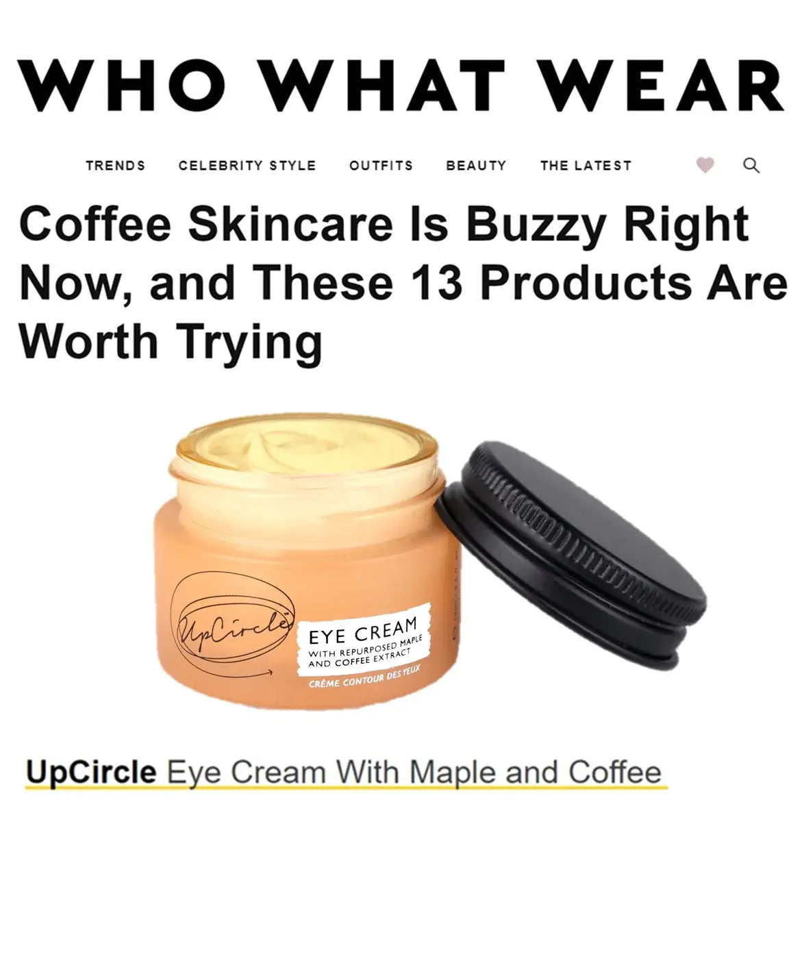 UpCircle Wellbeing Gift - Caffeinated Skincare Duo