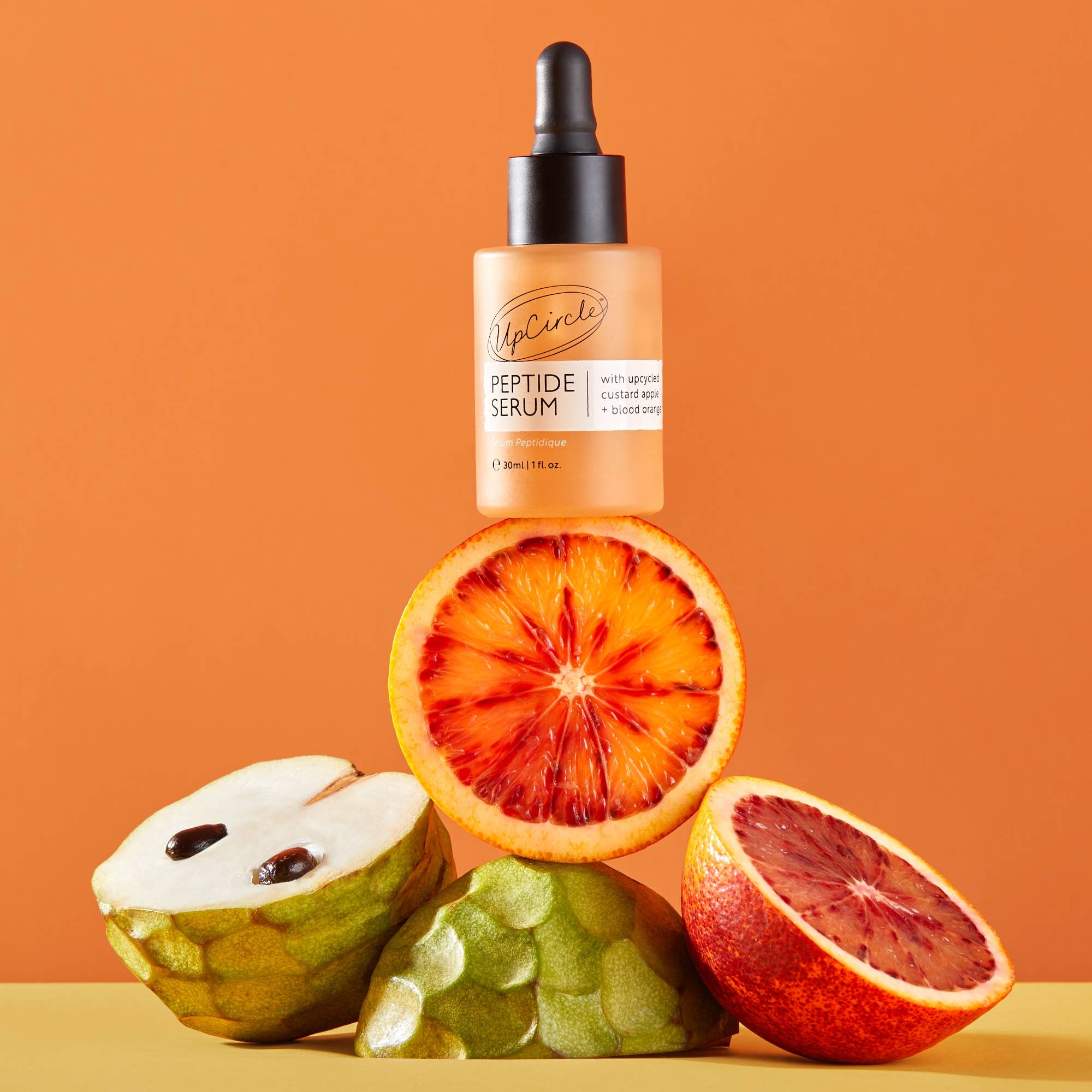 Upcircle Peptide Serum with Custard Apple + Blood Orange