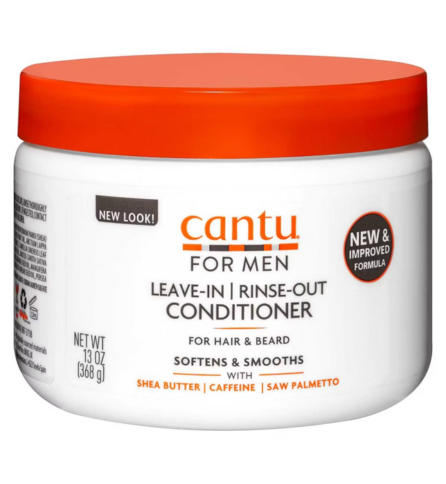 Cantu Men's Leave-In/Rinse Out Conditioner 13oz
