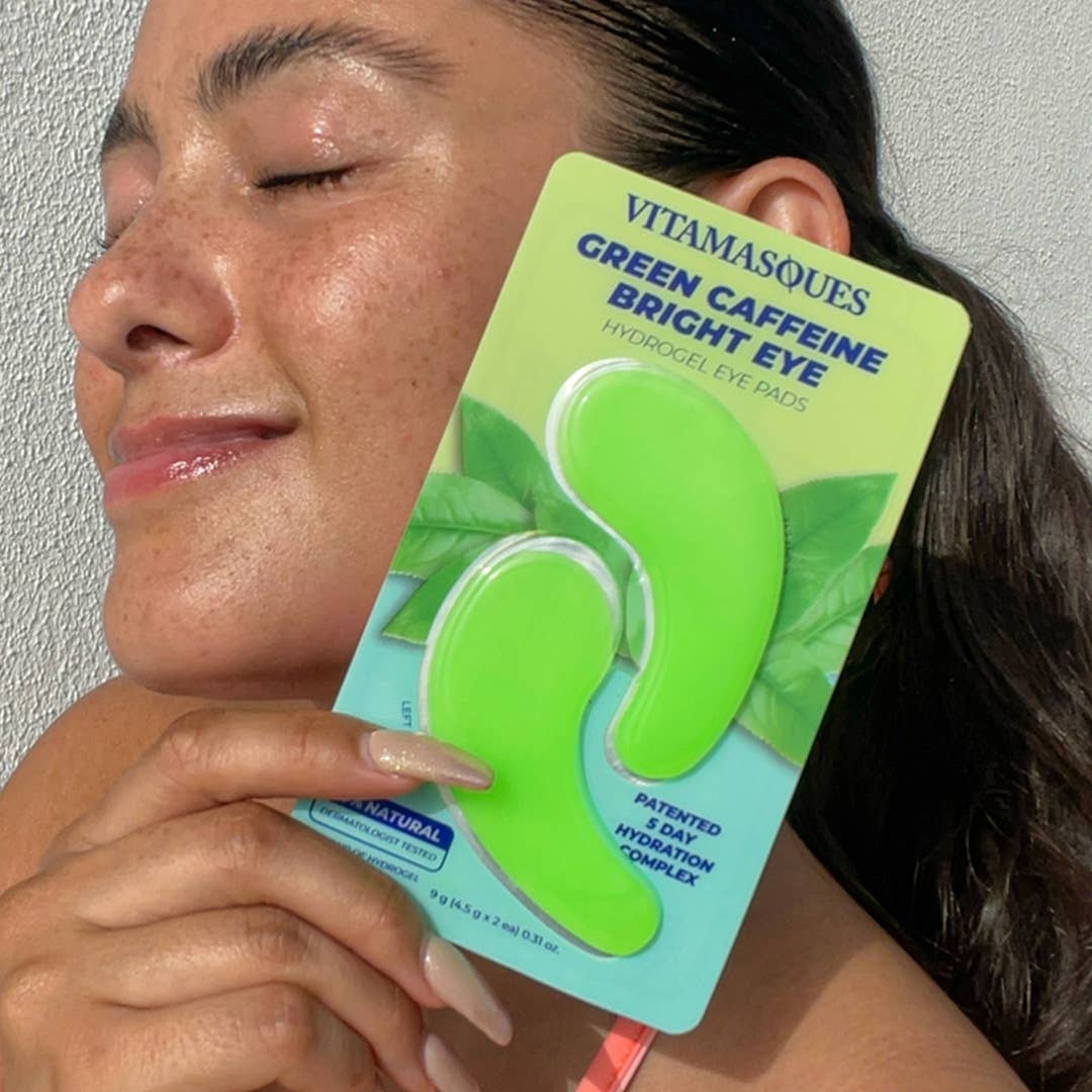 Vitamasques Bright Eye Green Caffeine Hydrogel Eye Pads - 1 Pair
