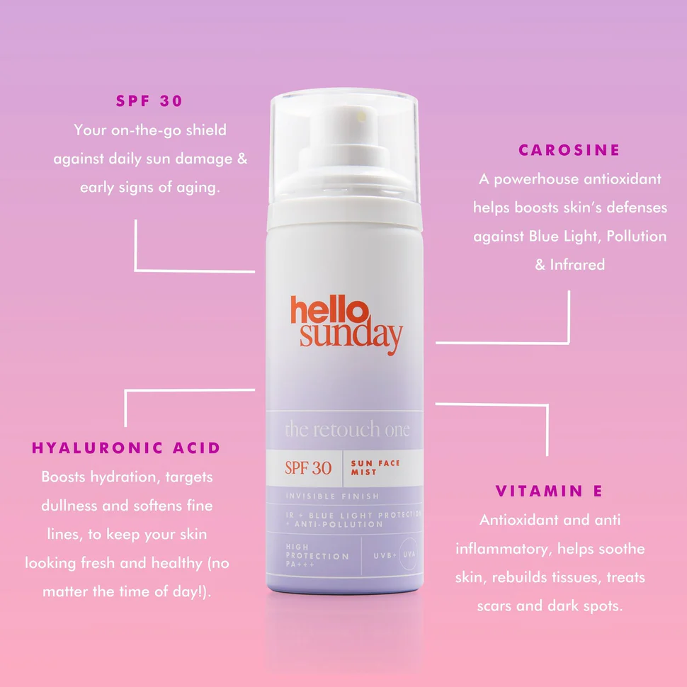 Hello Sunday The Retouch One Sun Face Mist SPF30 75ml