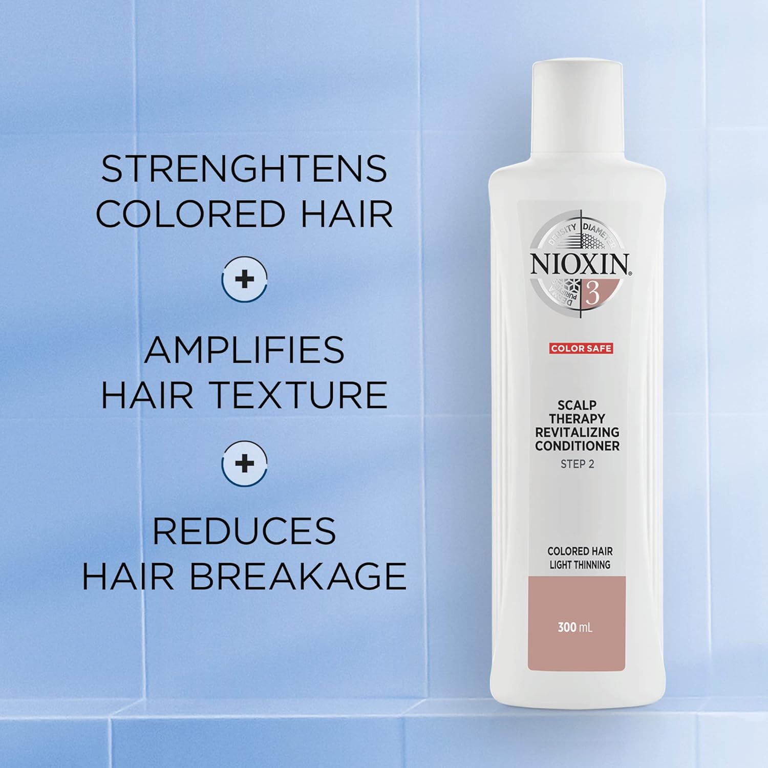 Nioxin System 3 Scalp Therapy Revitalizing Conditioner Coloured Hair Light Thinning 300ml