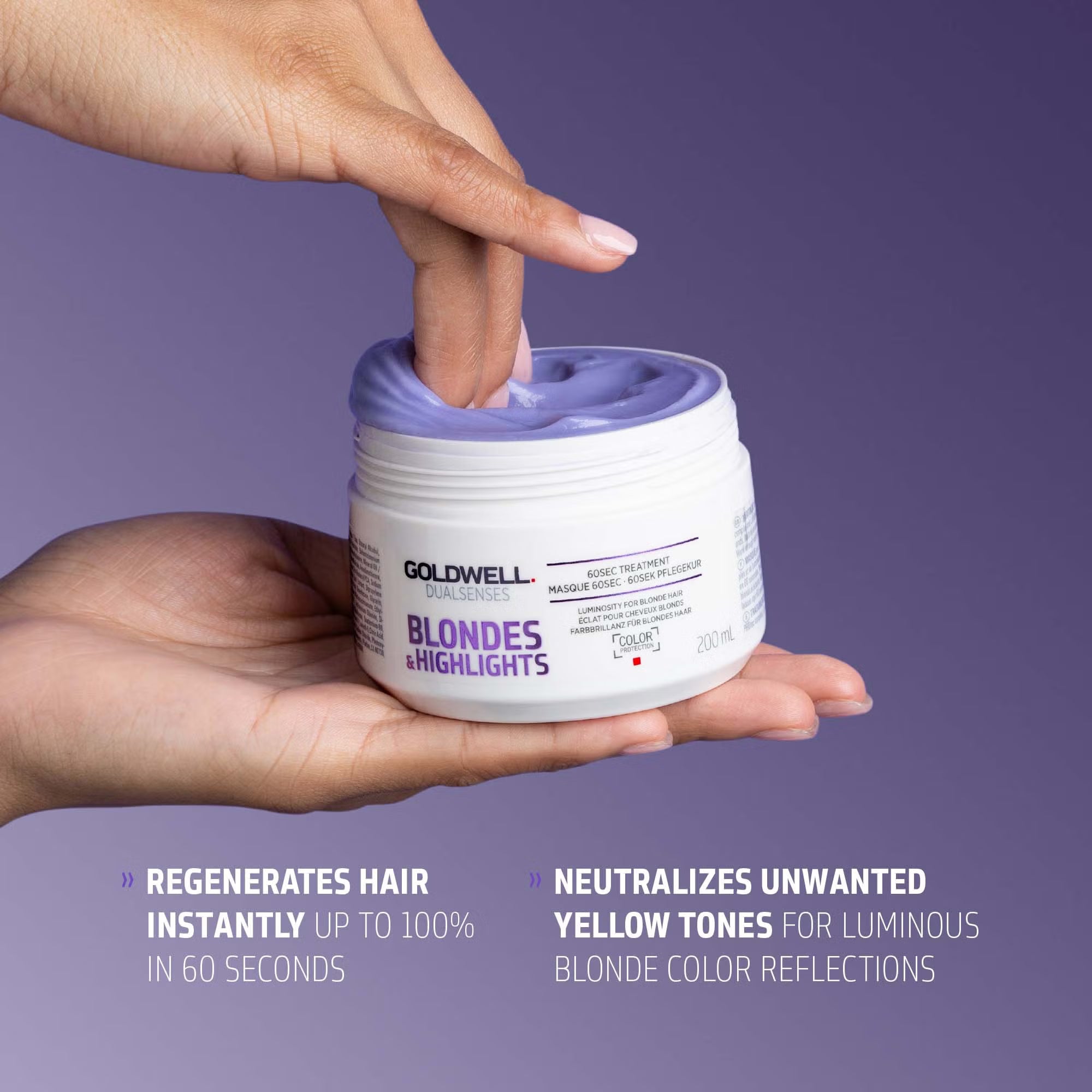 Goldwell Dualsenses Blonde And Highlights Anti-Yellow 60 Sec Treatment Mask