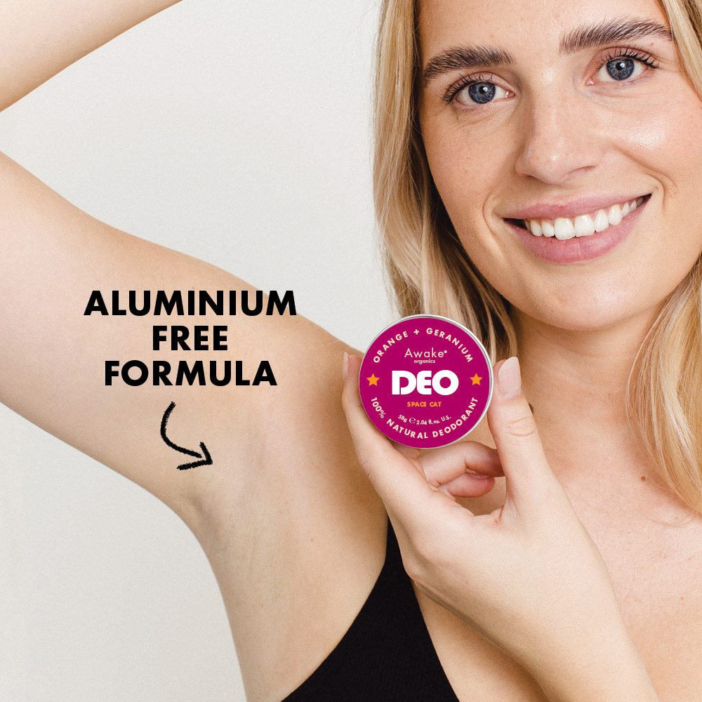 Awake Organics Deo Natural Deodorant Space Cat Orange + Geranium 58g