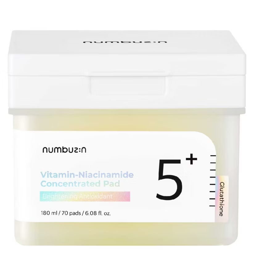 Numbuzin No.5 Vitamin-Niacinamide Concentrated Toner Pads 70 pads
