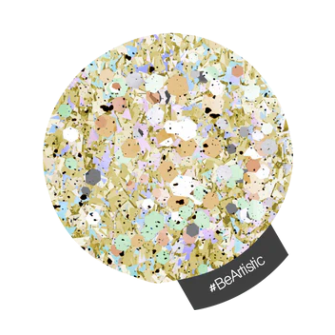 Halo Multi Hex & Multi-Flake Nail Art Glitter 1g