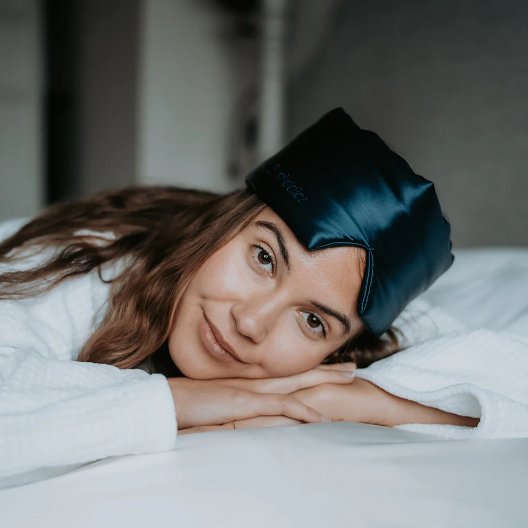 Silk Addict 100% Mulberry Silk Sleep Mask Wrap - Navy