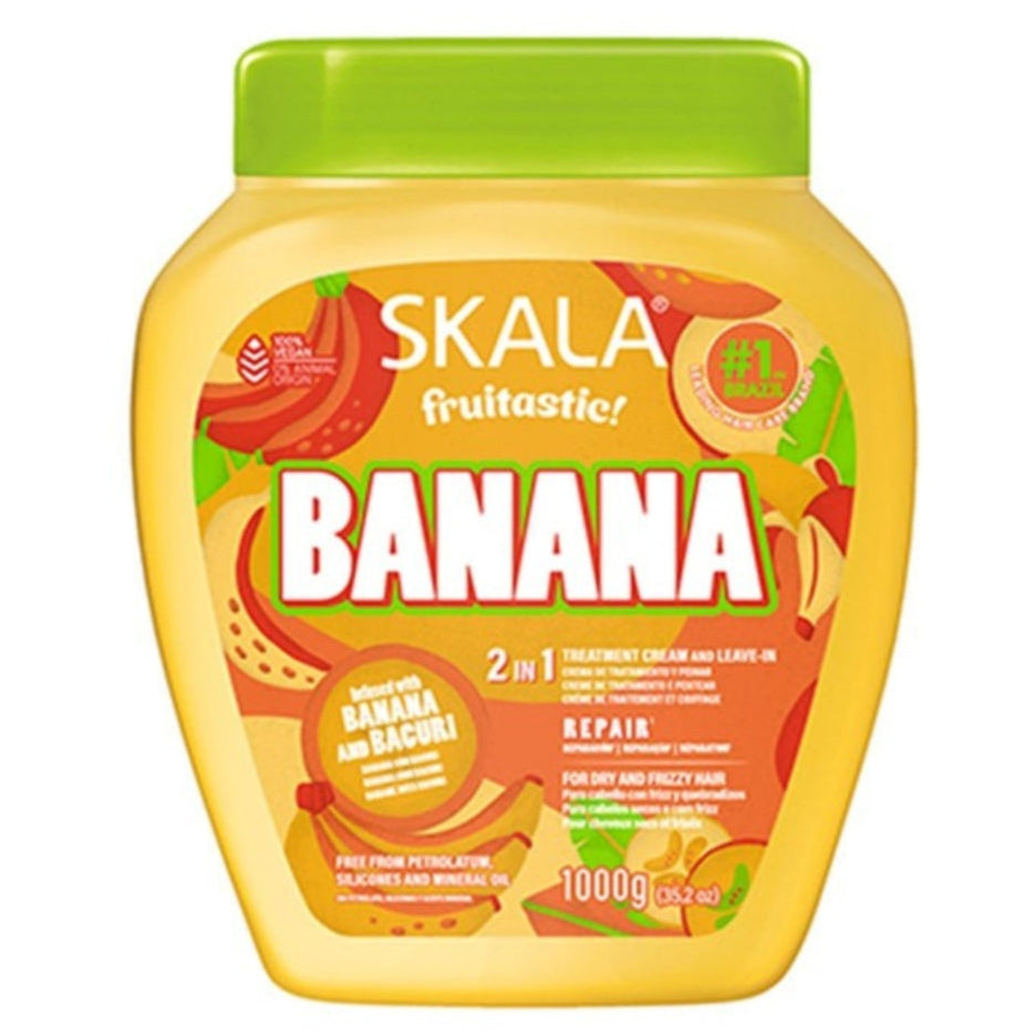 Skala fruitastic banana product on a white background